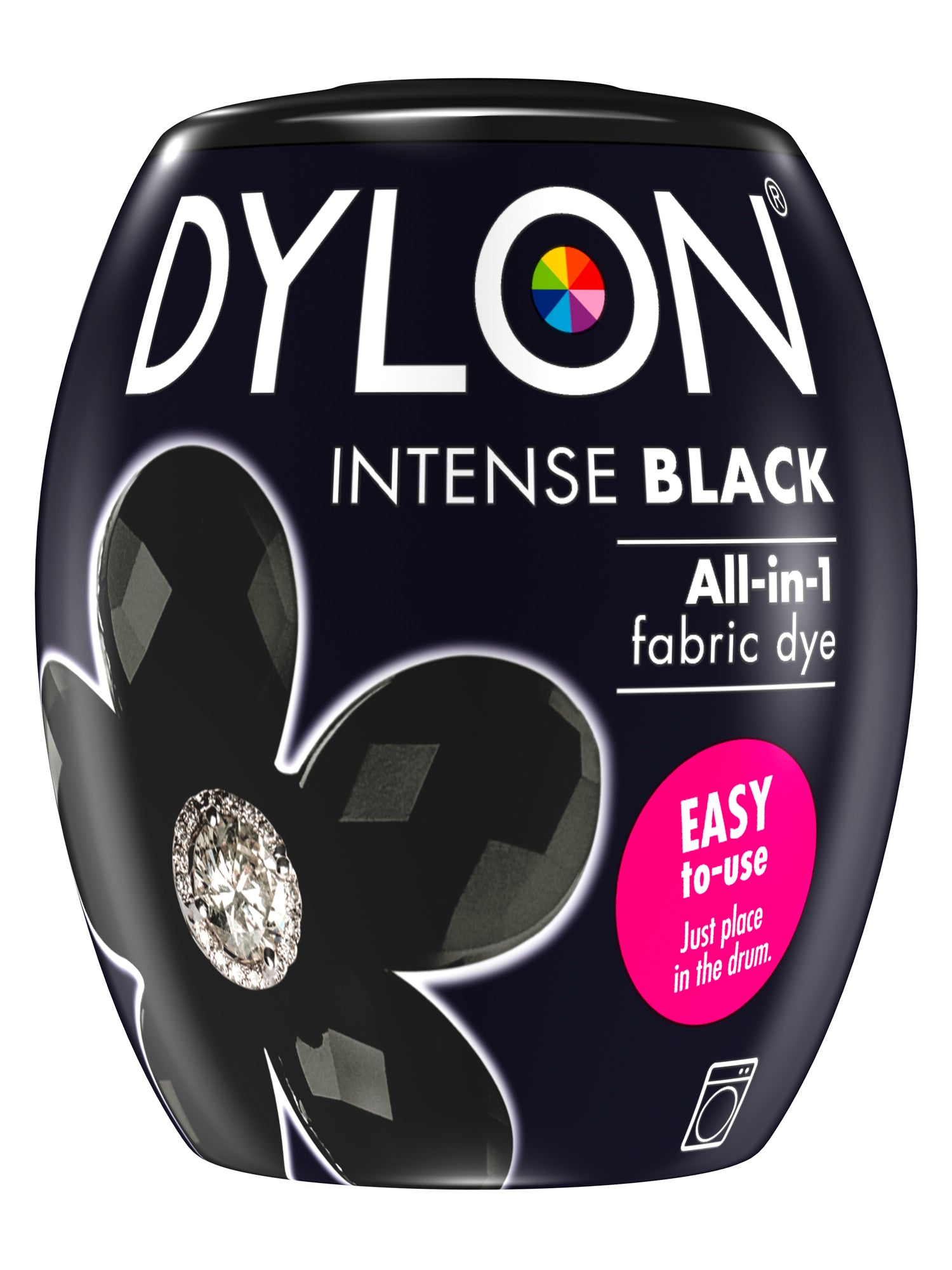 Dylon 350g IntenseBlack 12 tekstiiliväri