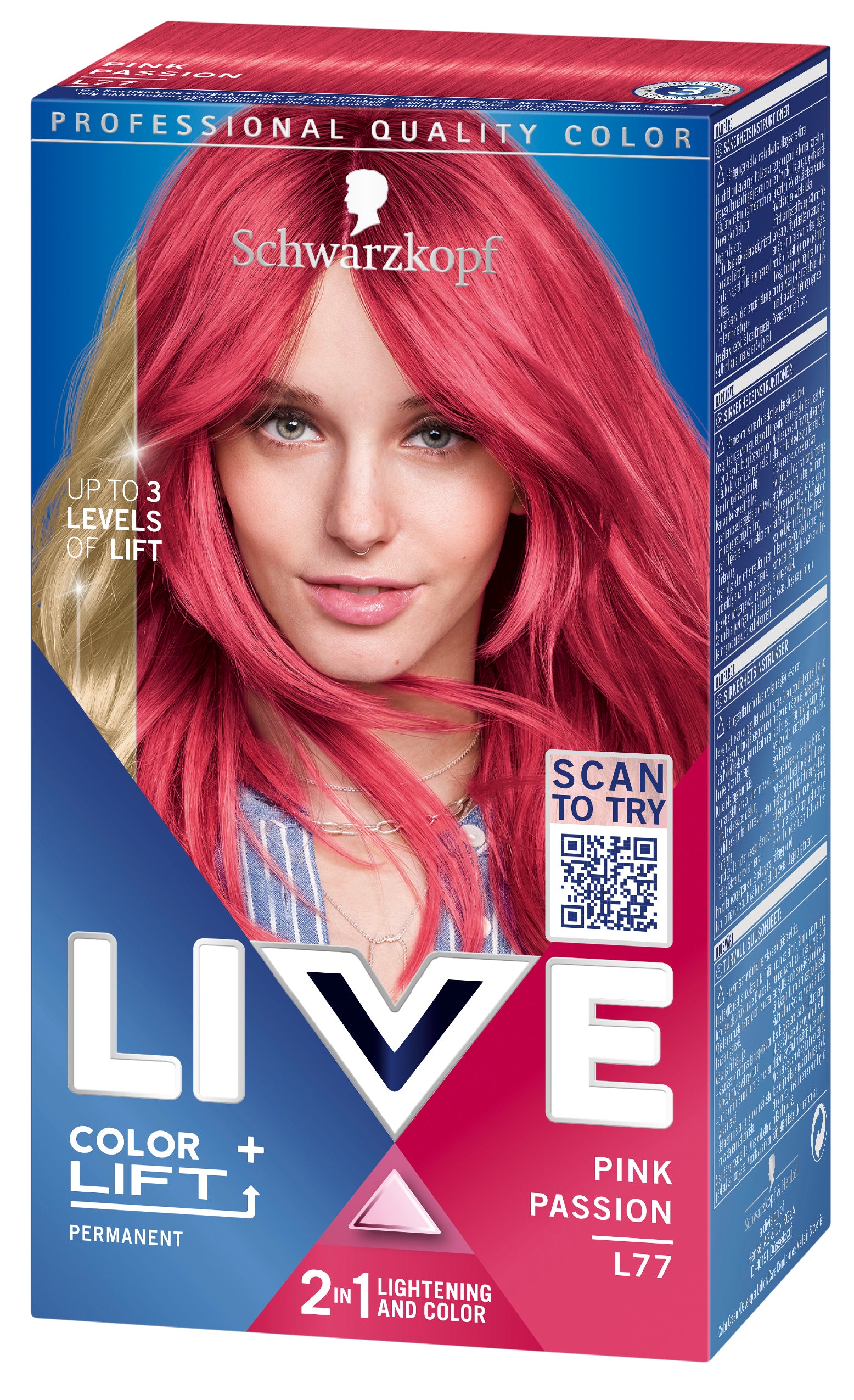 Schwarzkopf LIVE L77 Pink Passion hiusväri