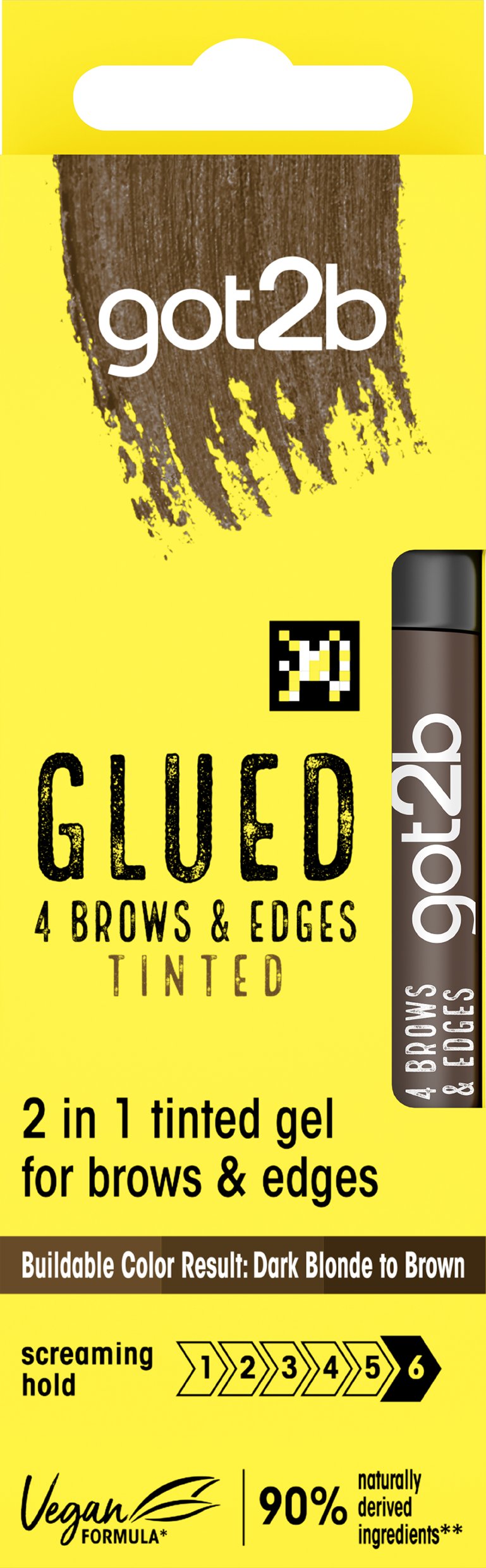 got2b 4 Brows & Edges Glued Gel Brown 16ml