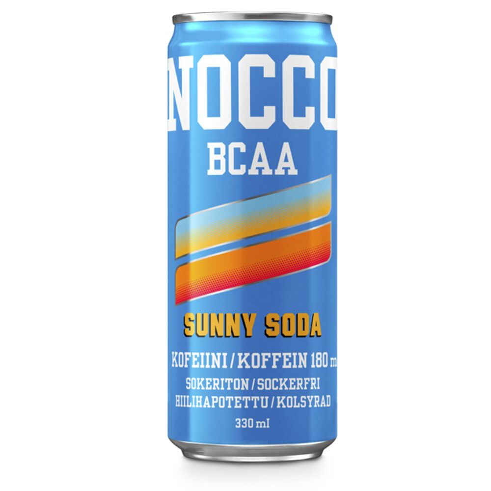 NOCCO BCAA Sunny Soda hiilihapotettu energiajuoma 330ml