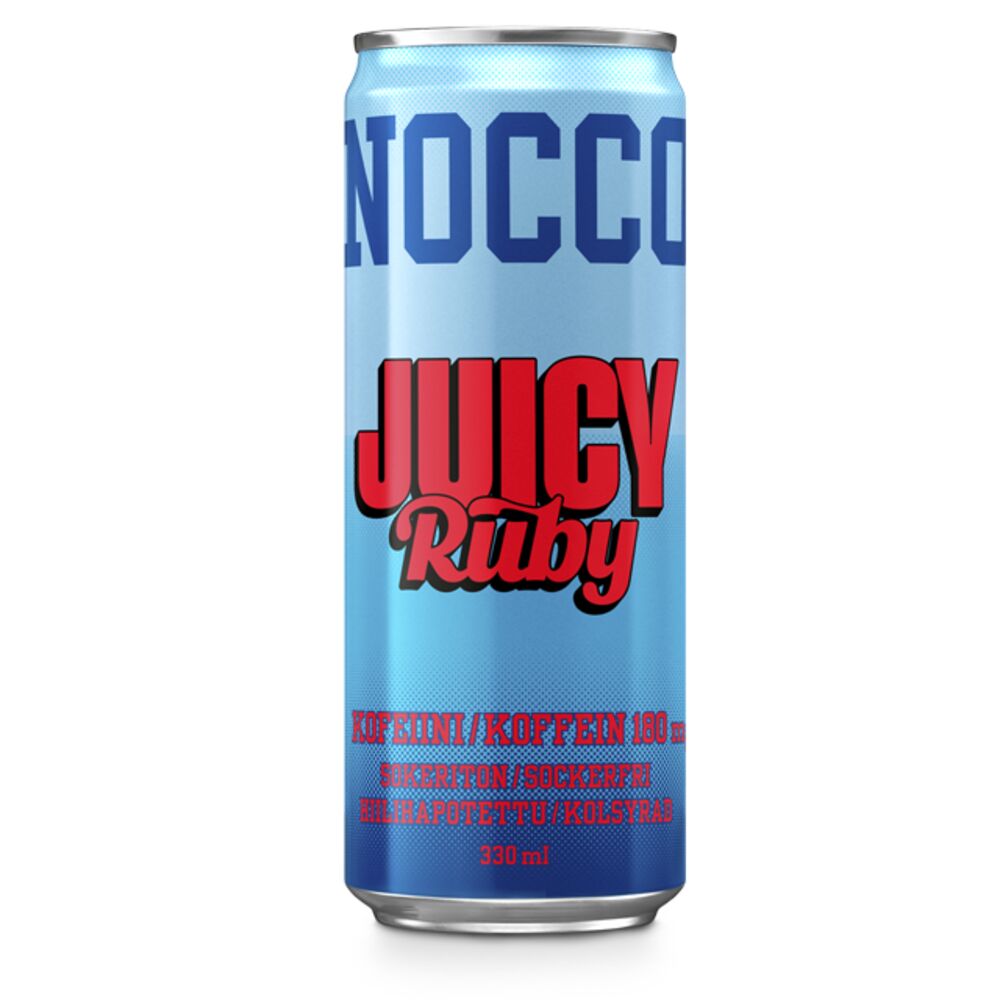 NOCCO BCAA Juicy Ruby hiilihapotettu energiajuoma 330ml