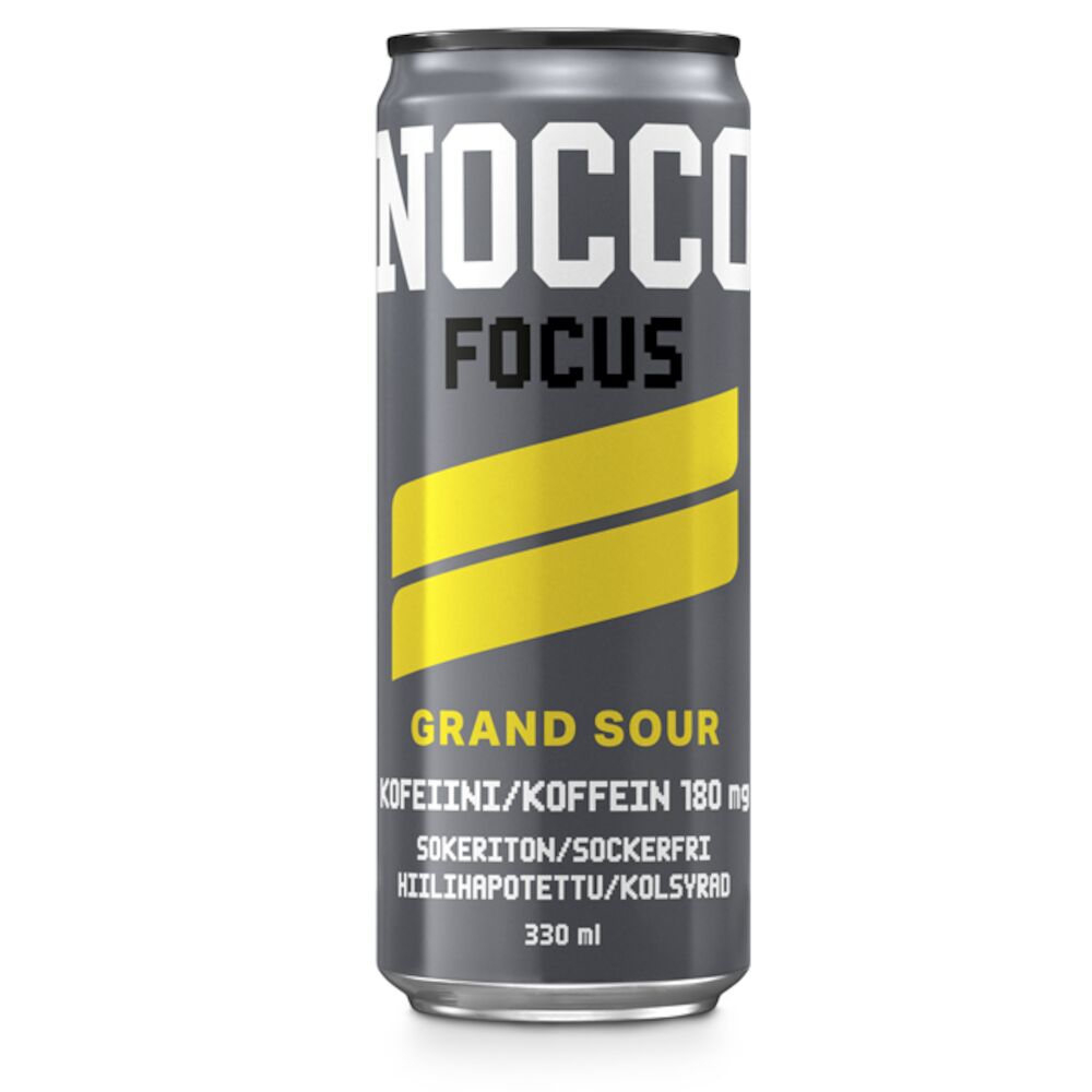 NOCCO Focus Grand Sour hiilihapotettu energiajuoma 330ml