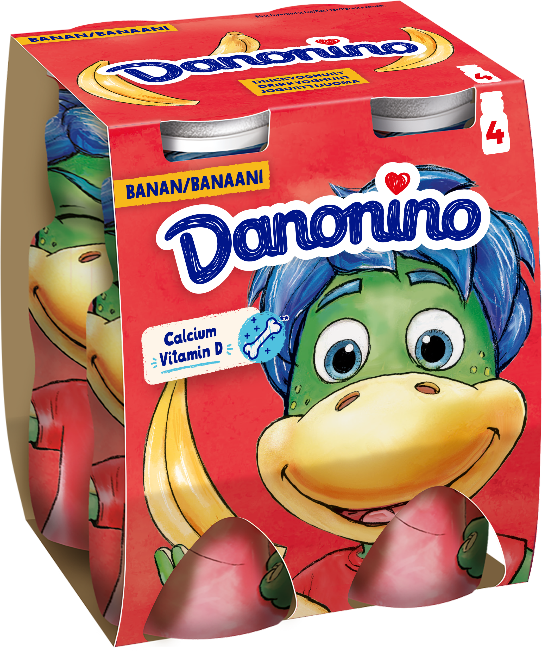 Danone Danonino Jogurttijuoma, banaani 4x100g