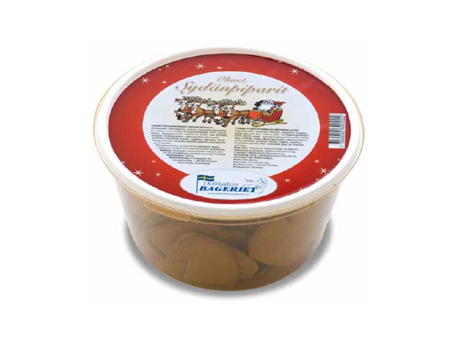 Delikatess Bageriet Ohuet sydänpiparit 350g tunna pepparkakshjärtor