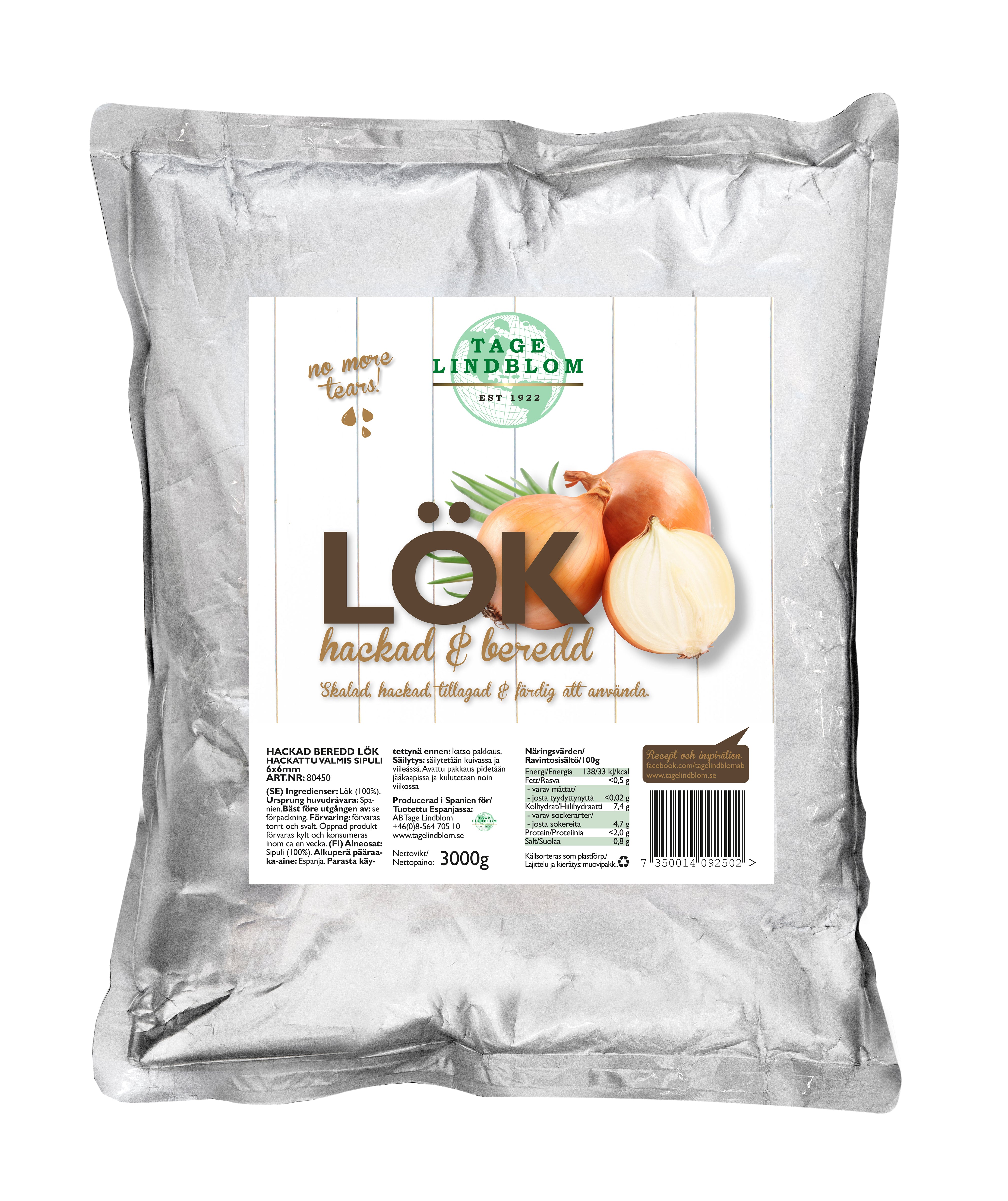 Tage Lindblom Sipulikuutio 6x6mm 3kg pussi