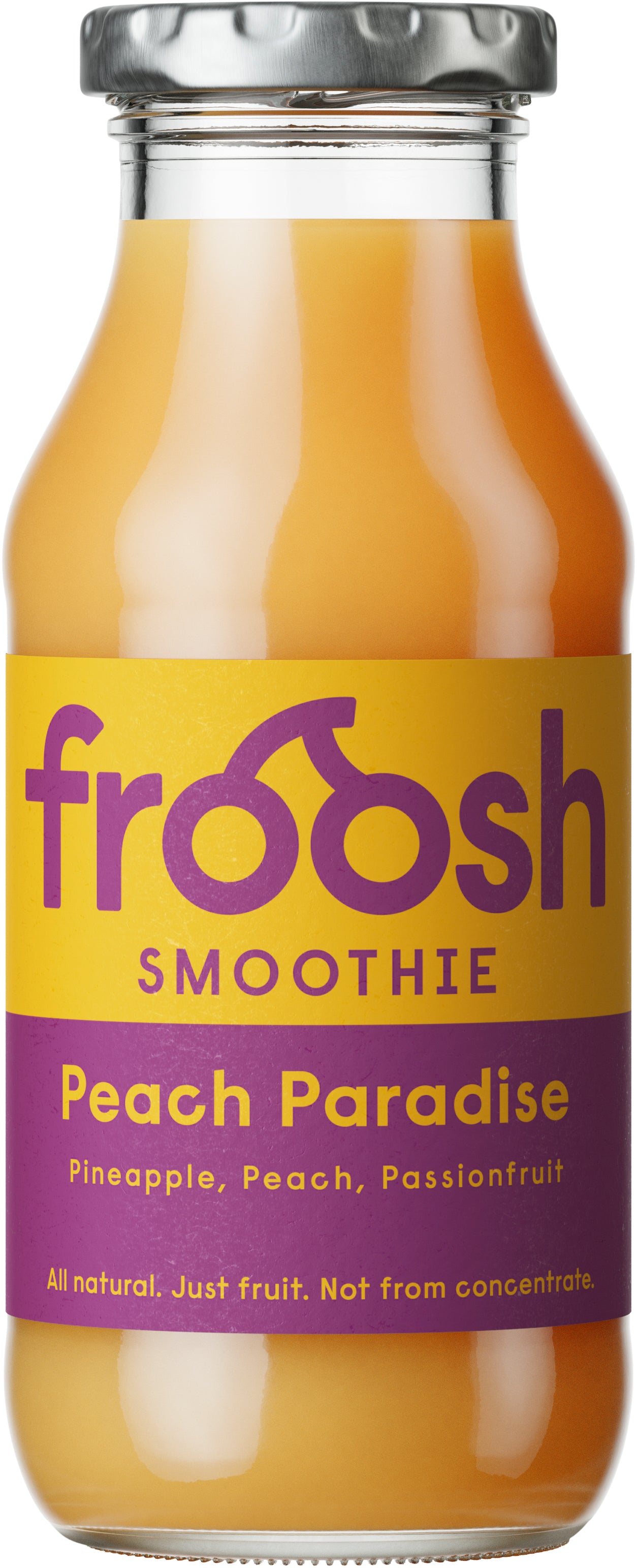 Froosh Smoothie Peach Paradise 250 ml, Ananas, persikka, passionhedelmä