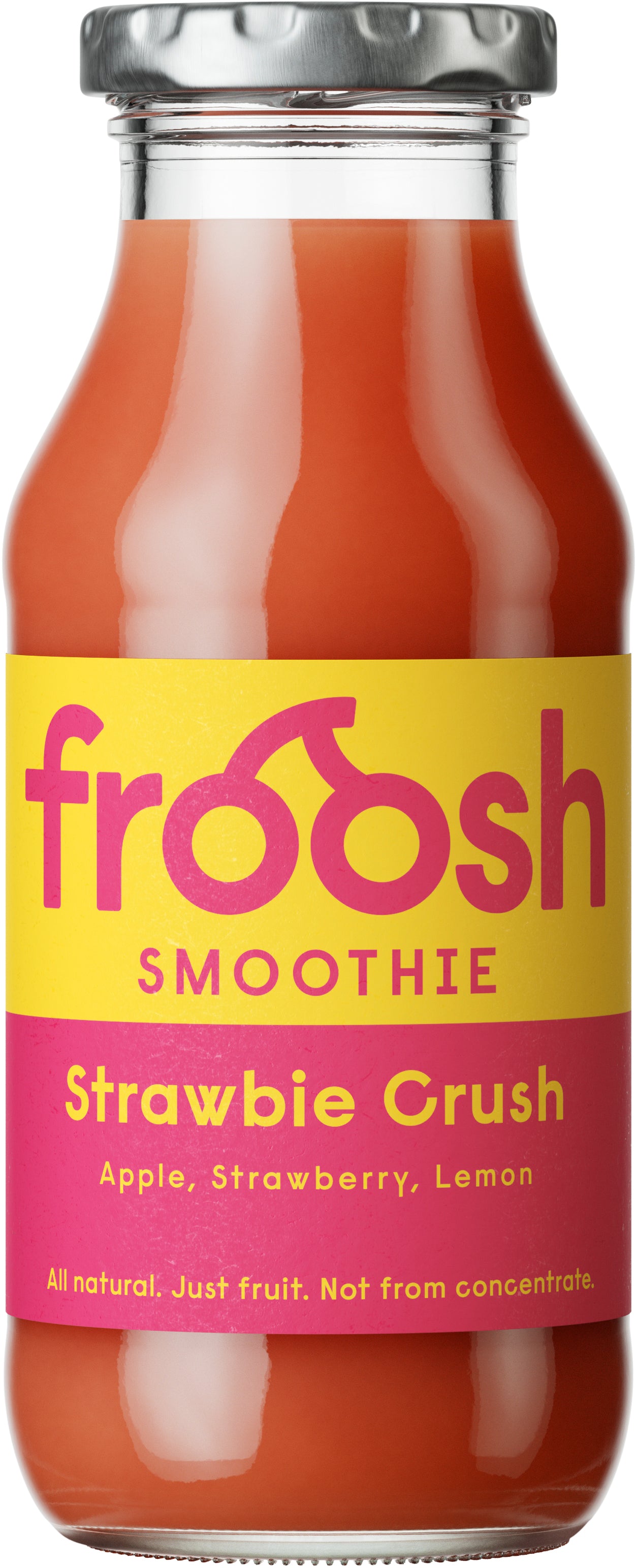 Froosh Smoothie Strawbie Crush 250 ml, Omena, mansikka, sitruuna