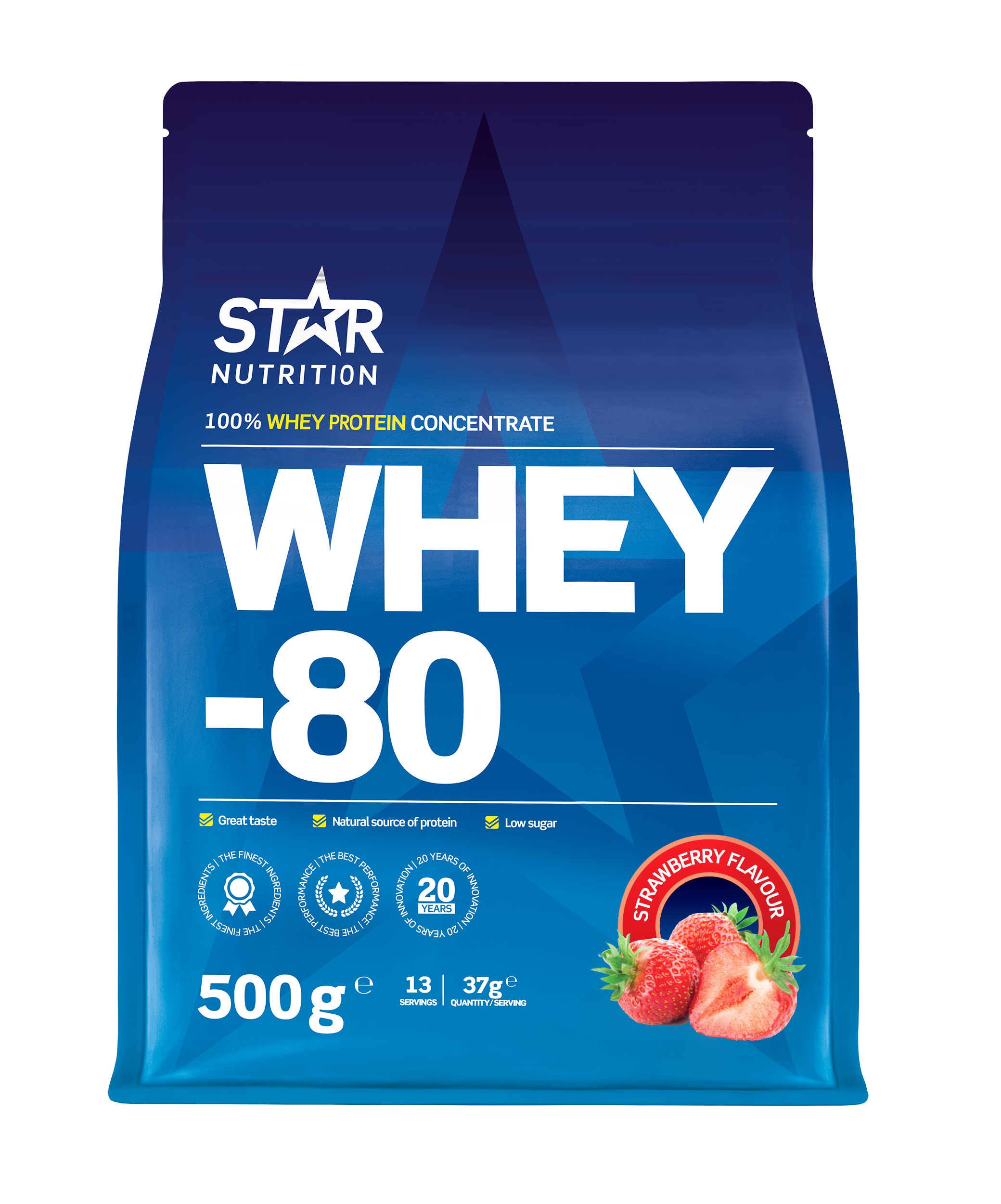 Star Nutrition Whey-80 Strawberry 500g