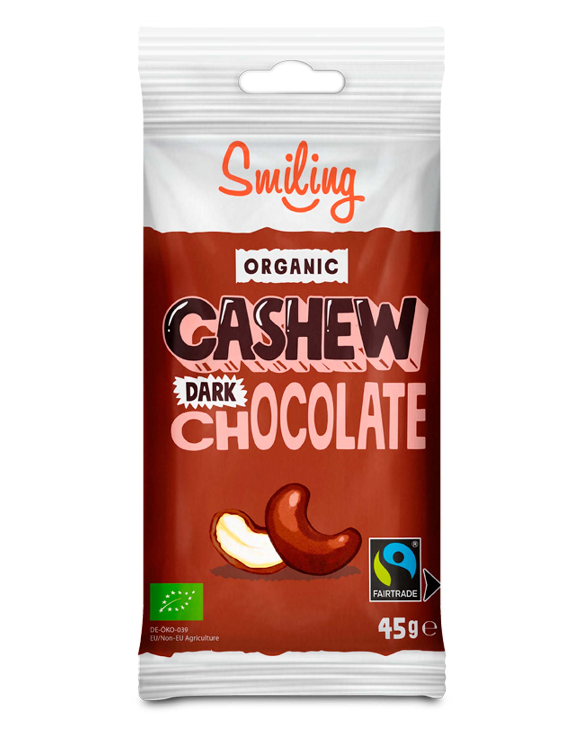 Smiling Cashew nuts Dark Chocolate LUOMU 45g