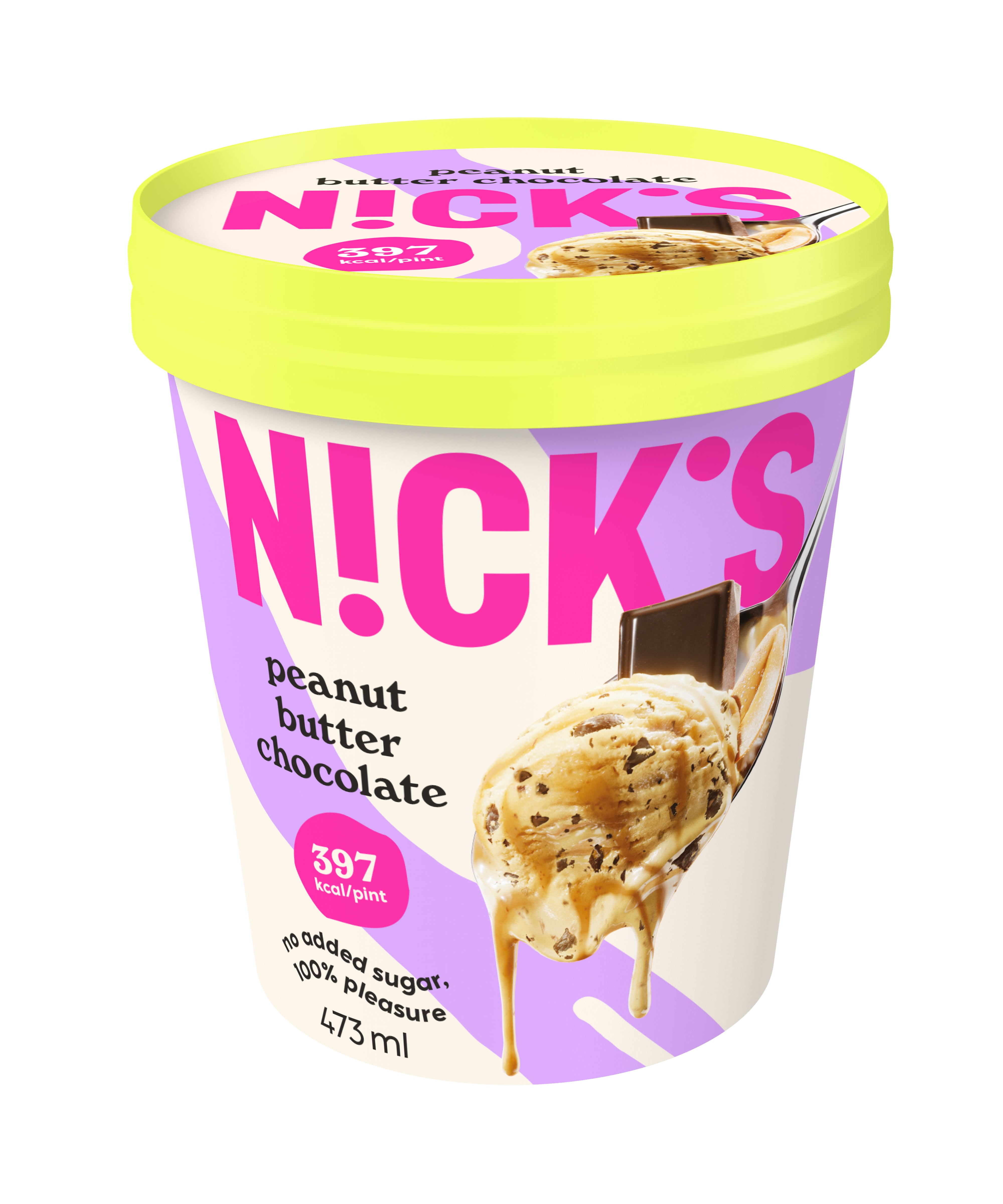 Nick's peanut butter chocolate maapähkinäjäätelö 473ml