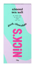Nick's Dark chocolate almond sea salt suklaalevy 75g