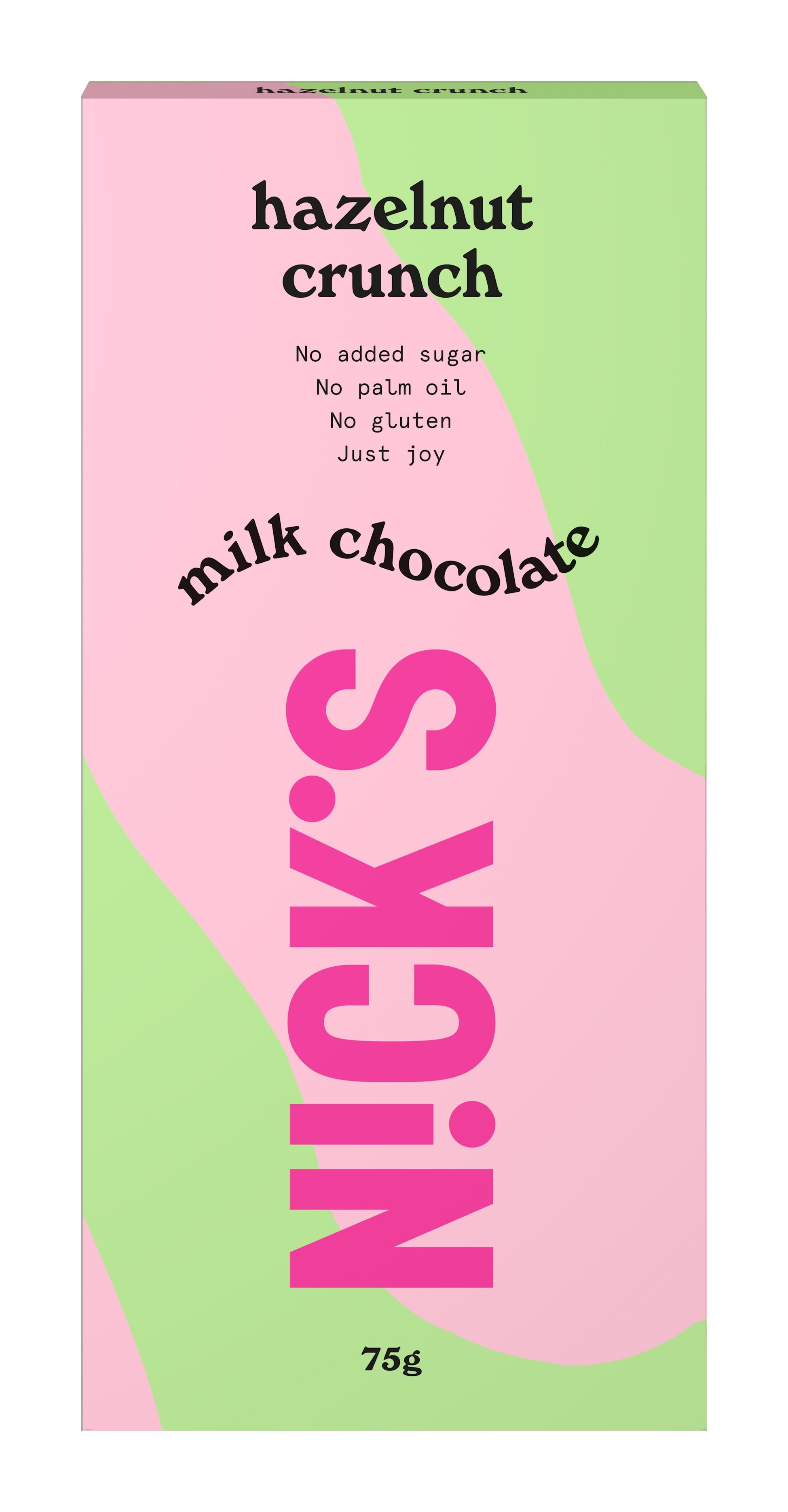 Nick's Milk Chocolate Hazelnut suklaalevy 75g
