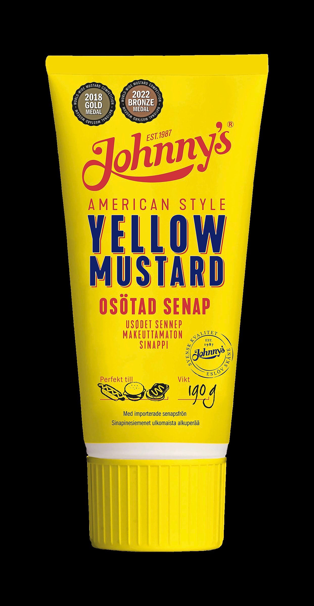 Moutarde jaune sinappi de Johnny's190g