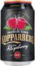 Premium Cider Kopparberg with Raspberry 4,0%, Vadelman makuinen omenasiideri tölkki 33cl