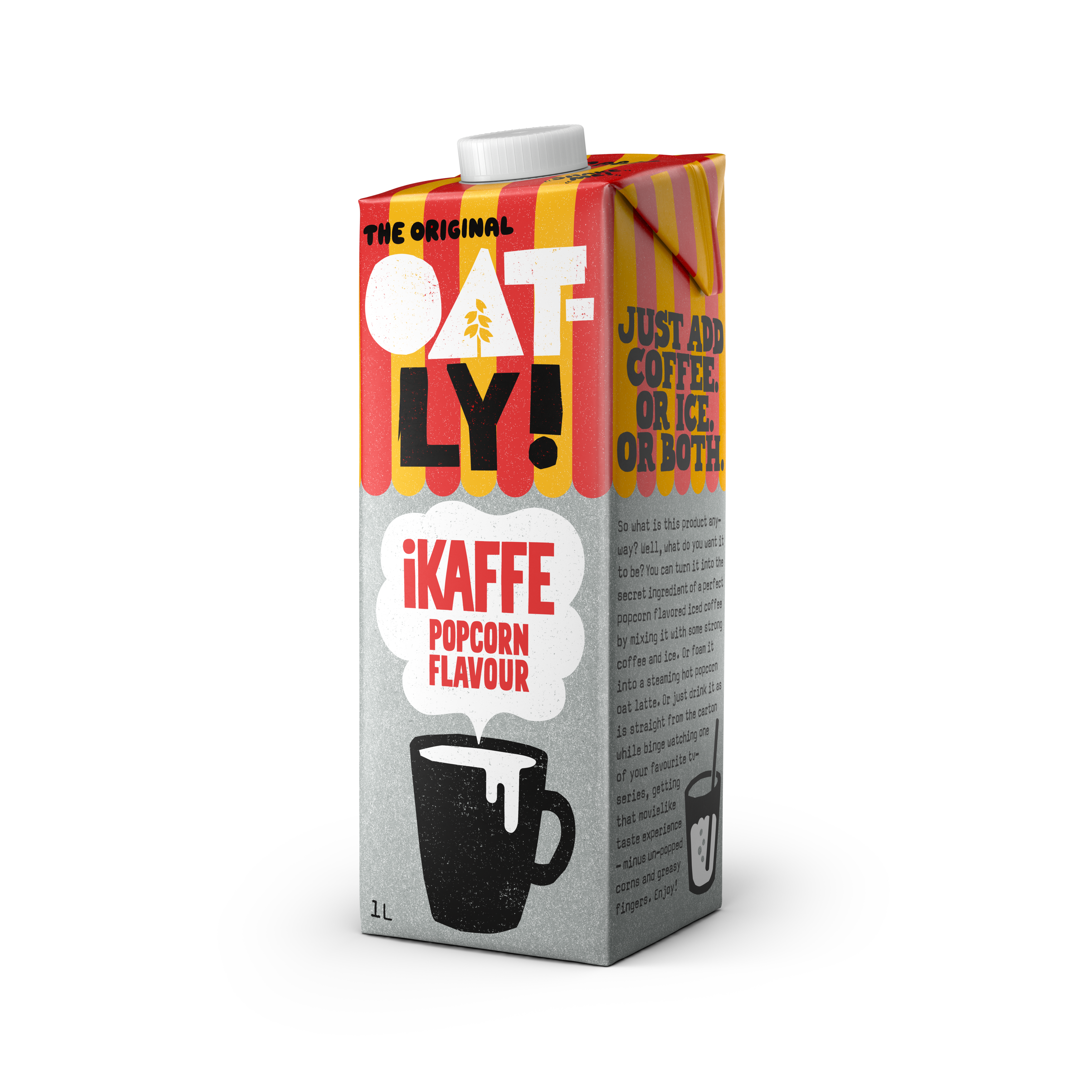 Oatly iKaffe Kaurajuoma kahviin Popcorn-makuinen 1 L UHT