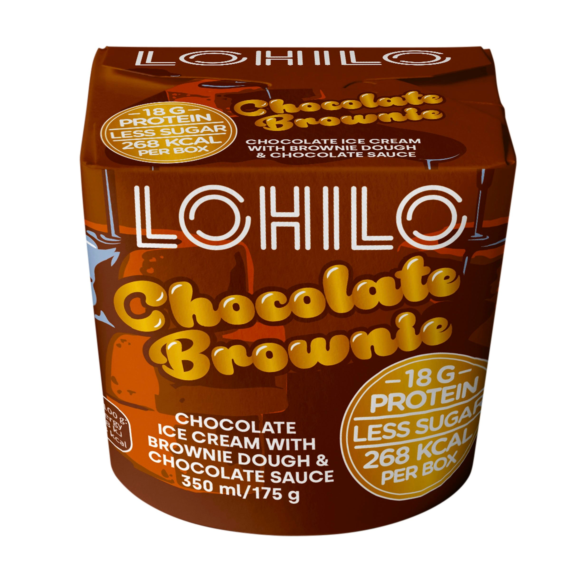 LOHILO Chocolate Brownie proteiinijäätelö 350ml