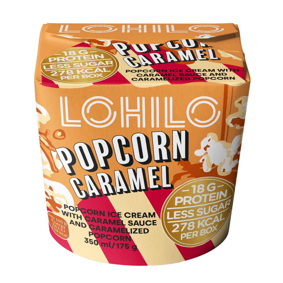 LOHILO Popcorn proteiinijäätelö 350ml