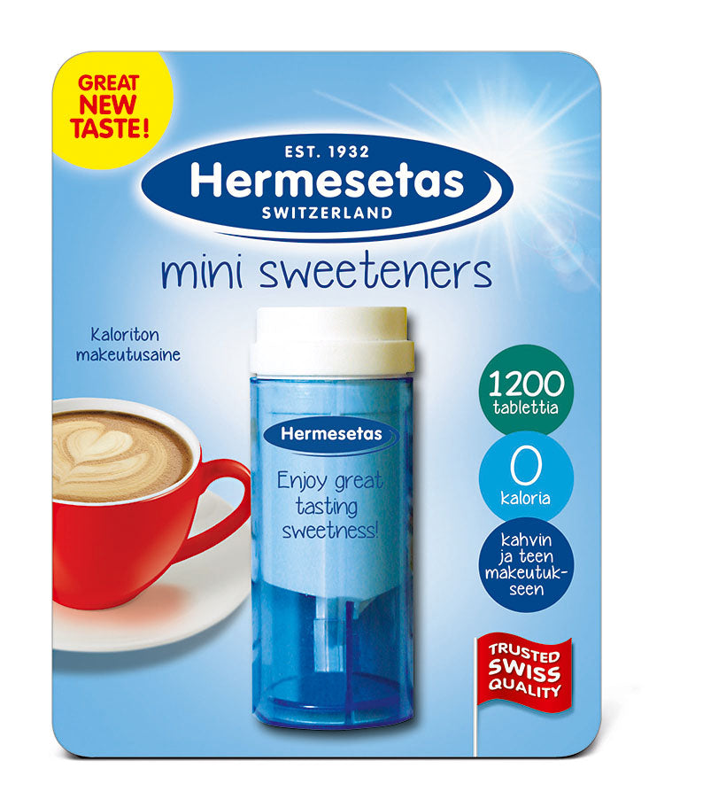 Hermesetas 1200kpl Mini Sweeteners pöytämakeutusainetabletti
