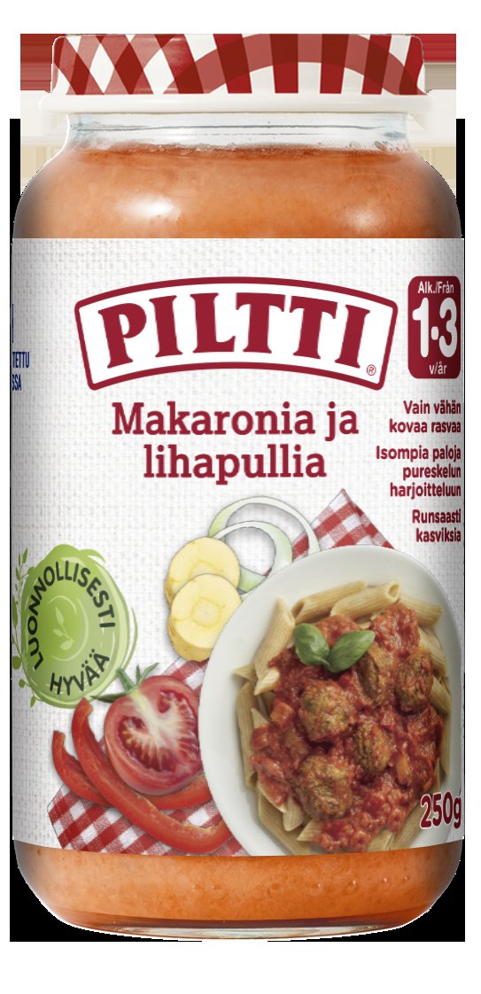PILTTI 250g Makaronia ja lihapullia lastenateria 1-3v