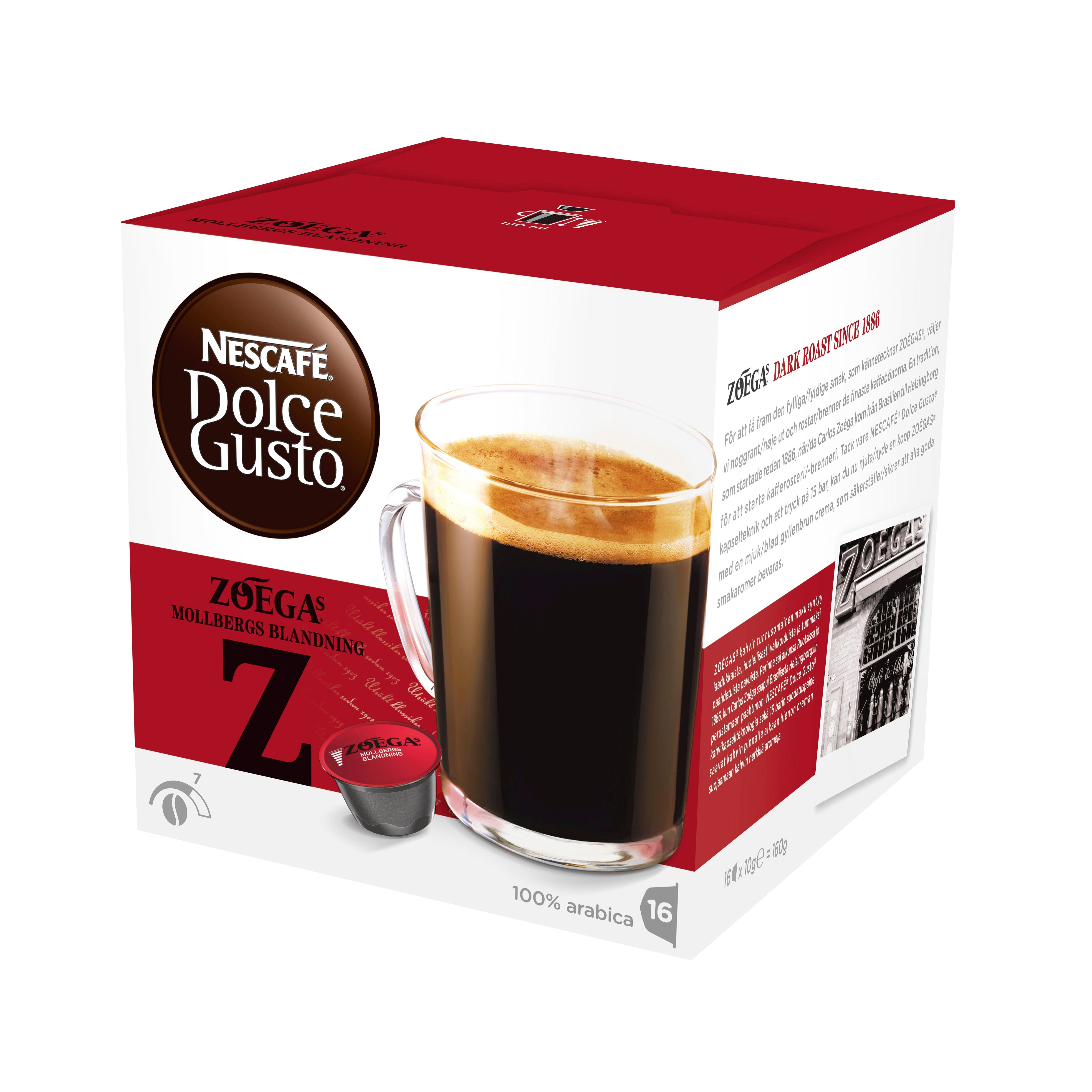 Nescafé Dolce Gusto 16kaps/160g Zoégas Mollbergs Blandning kahvikapseli