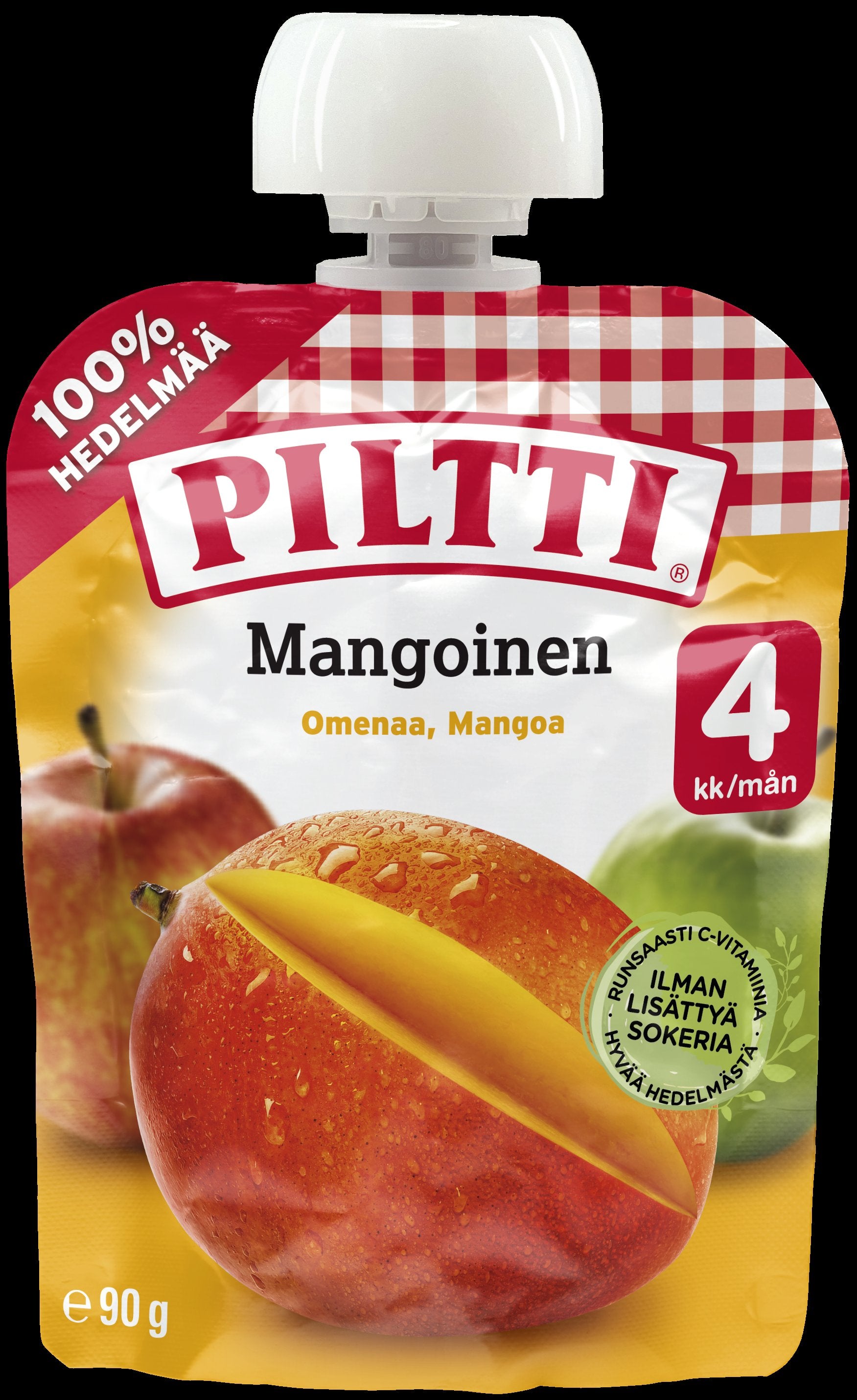 Piltti 90g Mangoinen hedelmäsose 4kk annospussi