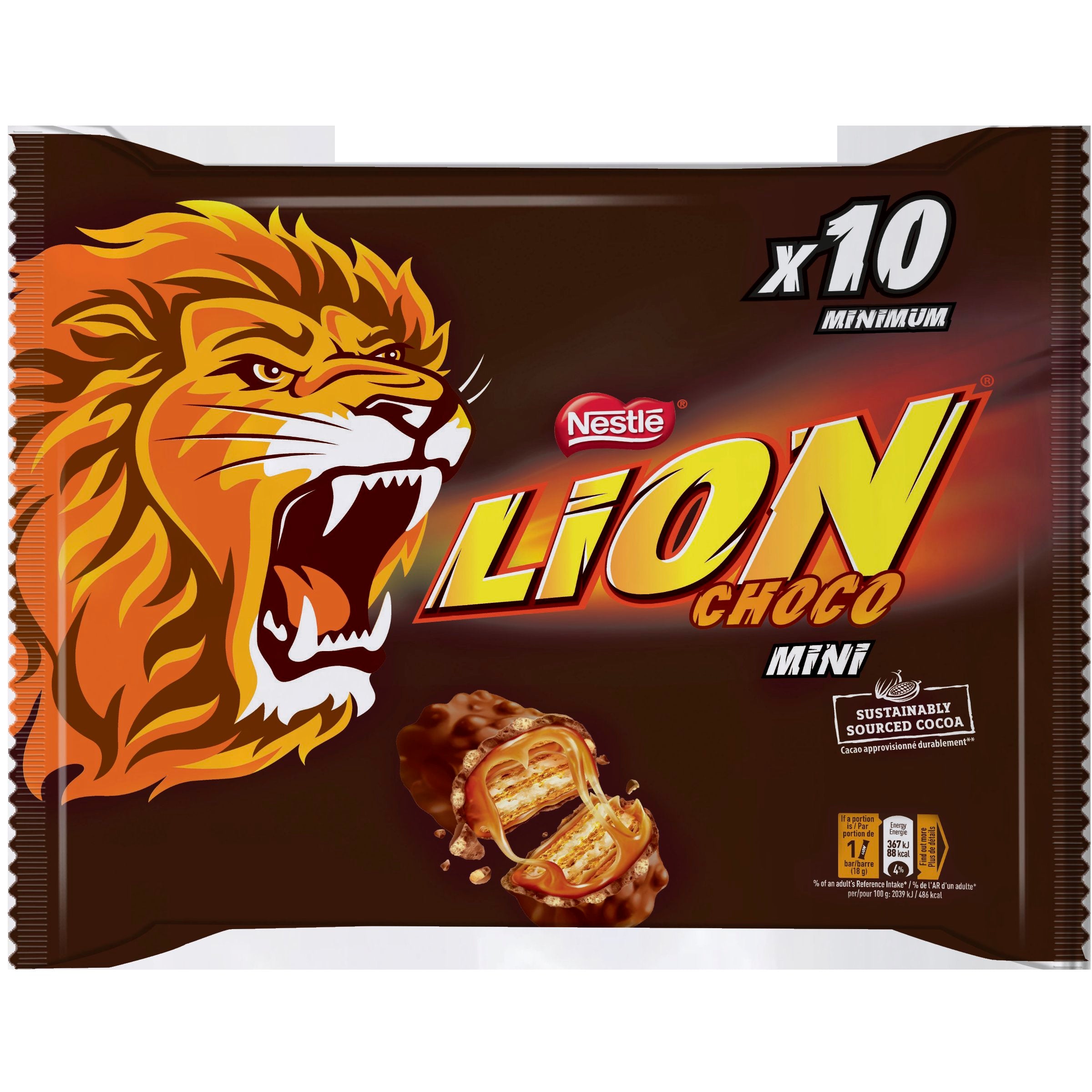 Nestlé Lion Mini 198g suklaakuorrutteinen vohvelipatukka
