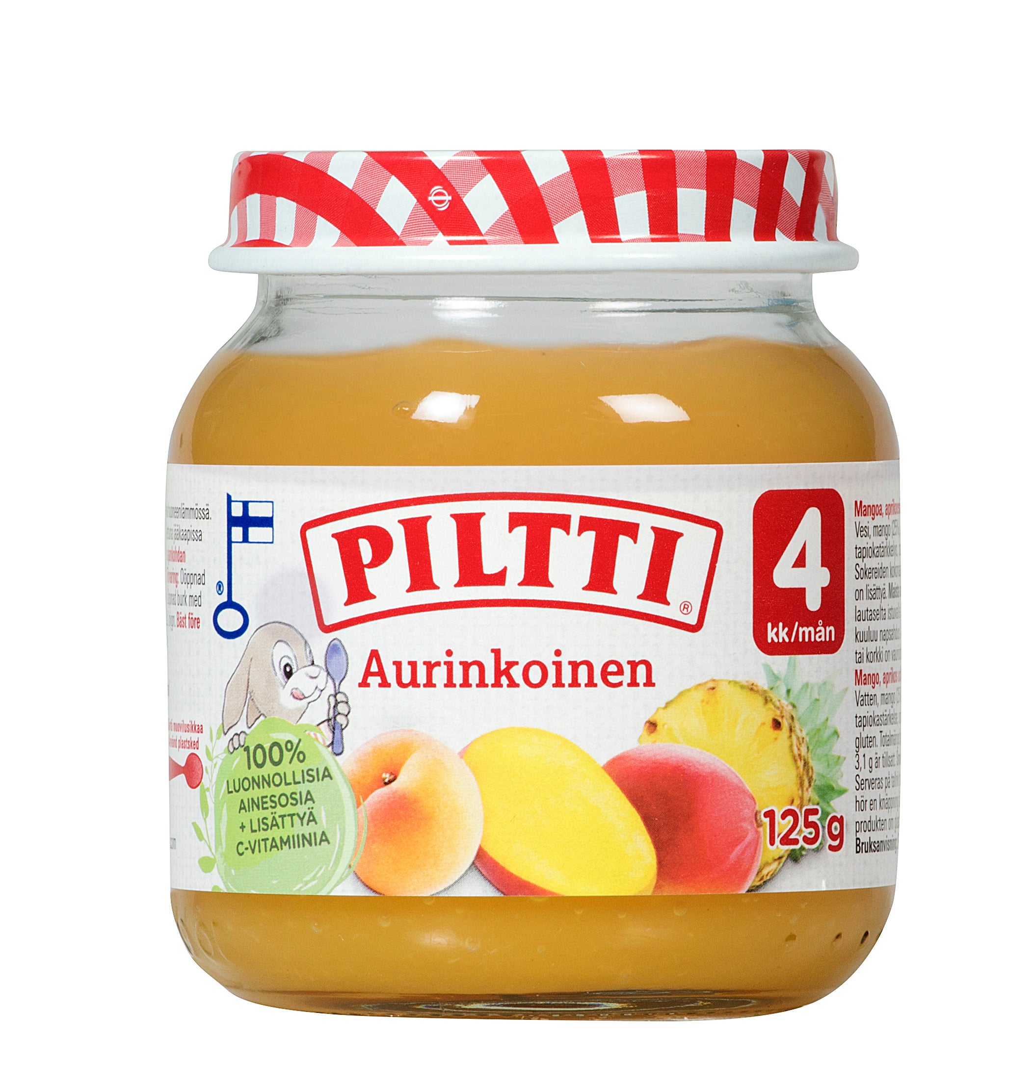 PILTTI 125g Aurinkoinen hedelmäsose 4kk