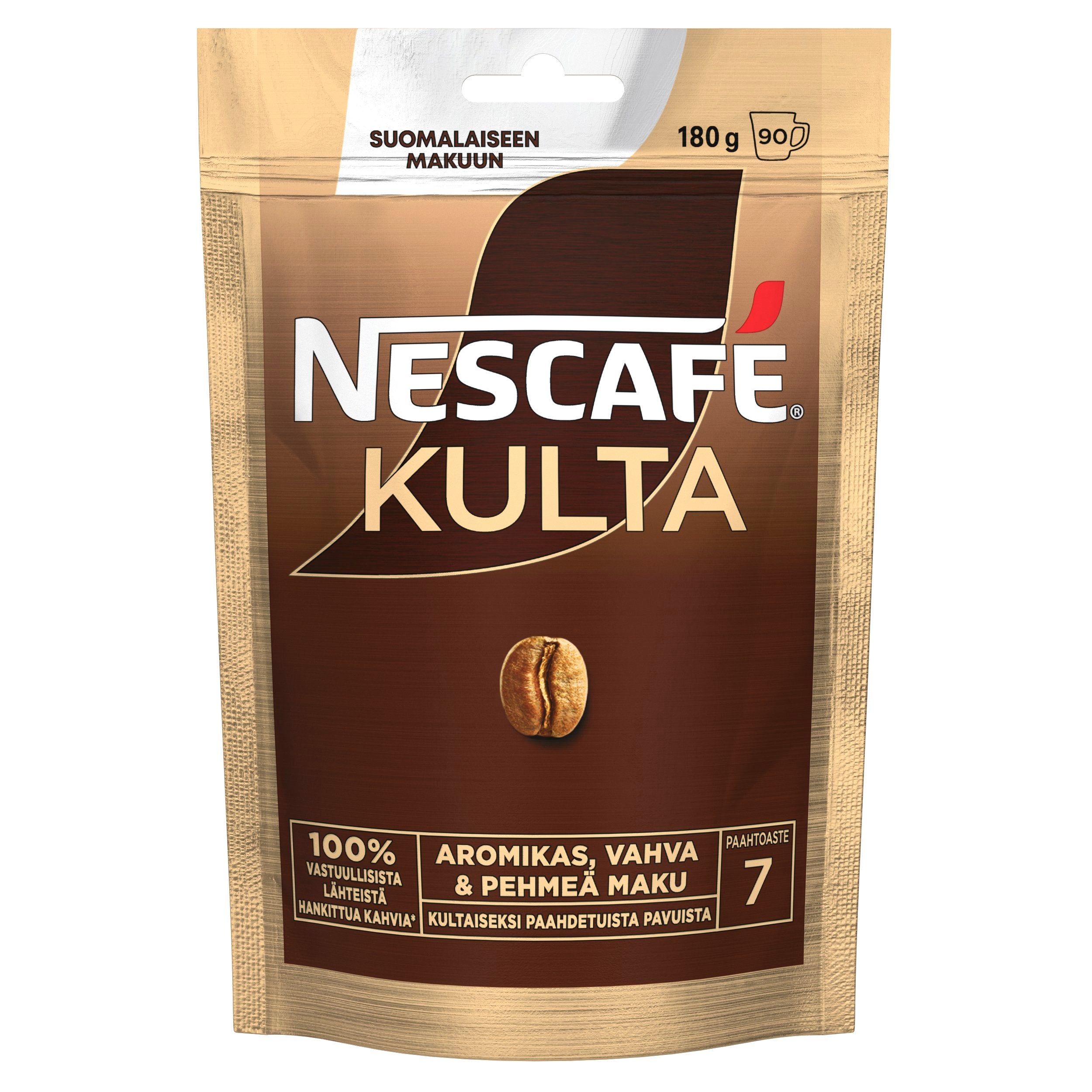 Nescafé Kulta 180g pikakahvi täyttöpussi