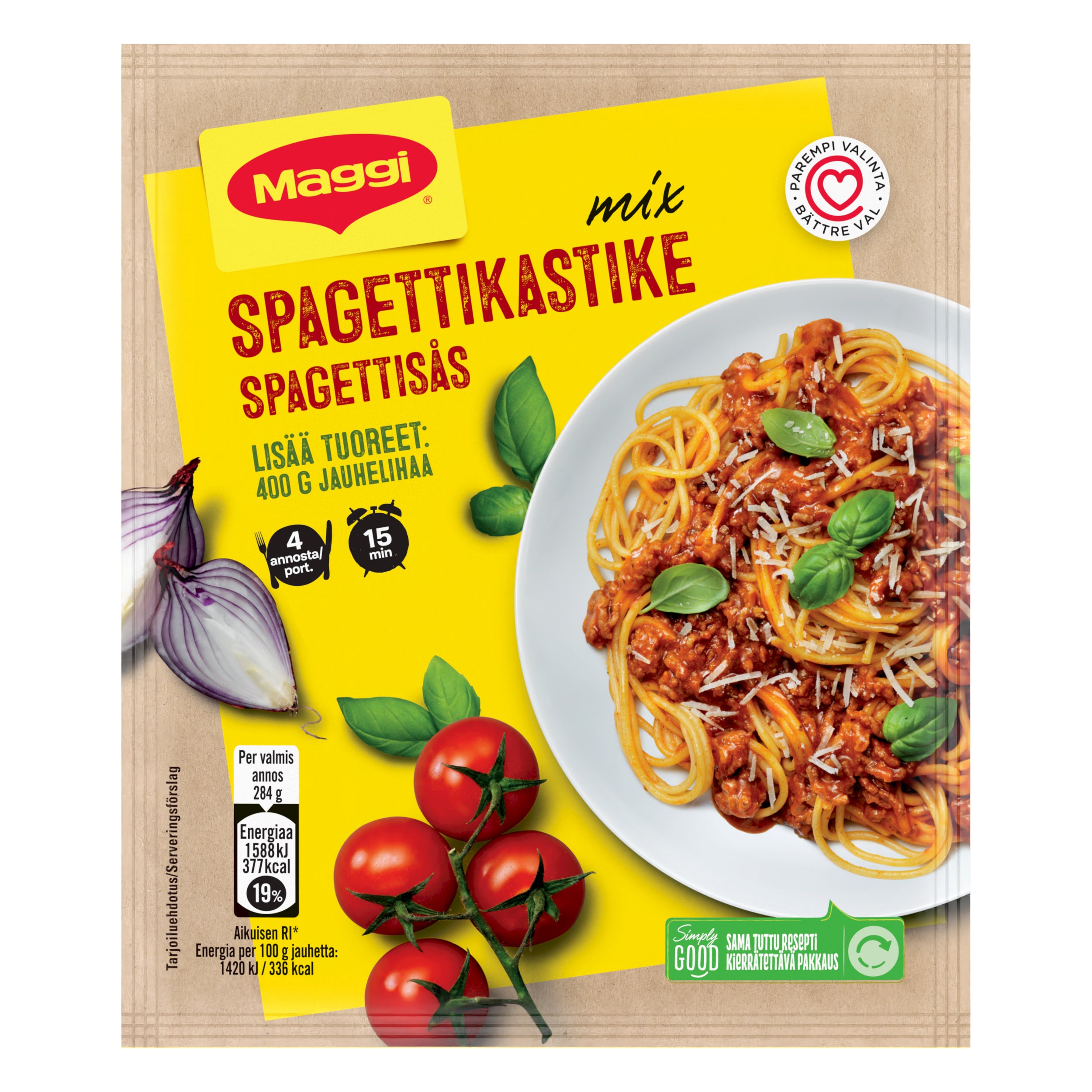 Maggi Mix Spagettikastike -ainekset 64g