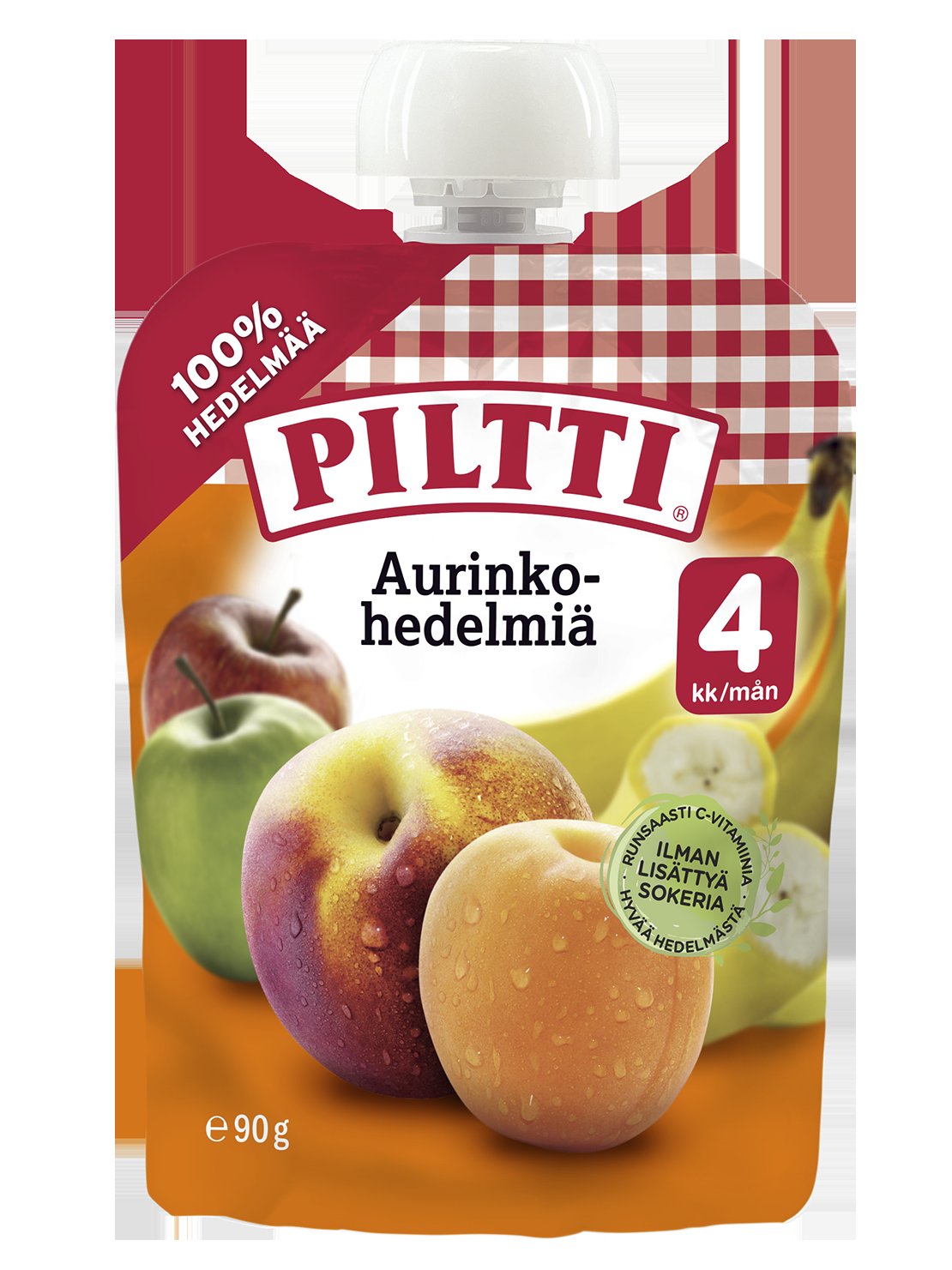 Piltti 90g Aurinkohedelmiä hedelmäsose 4kk annospussi