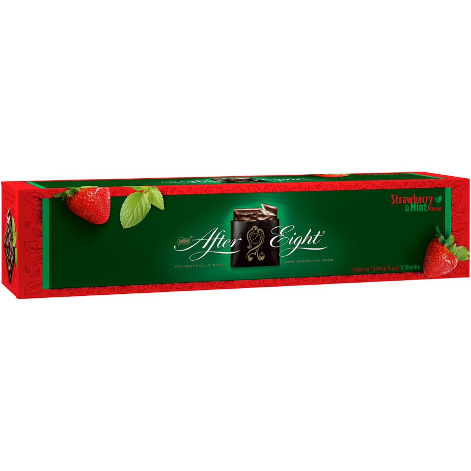 Nestlé After Eight 400g Mansikka minttutäytteistä tummaa suklaata mansikanmaulla