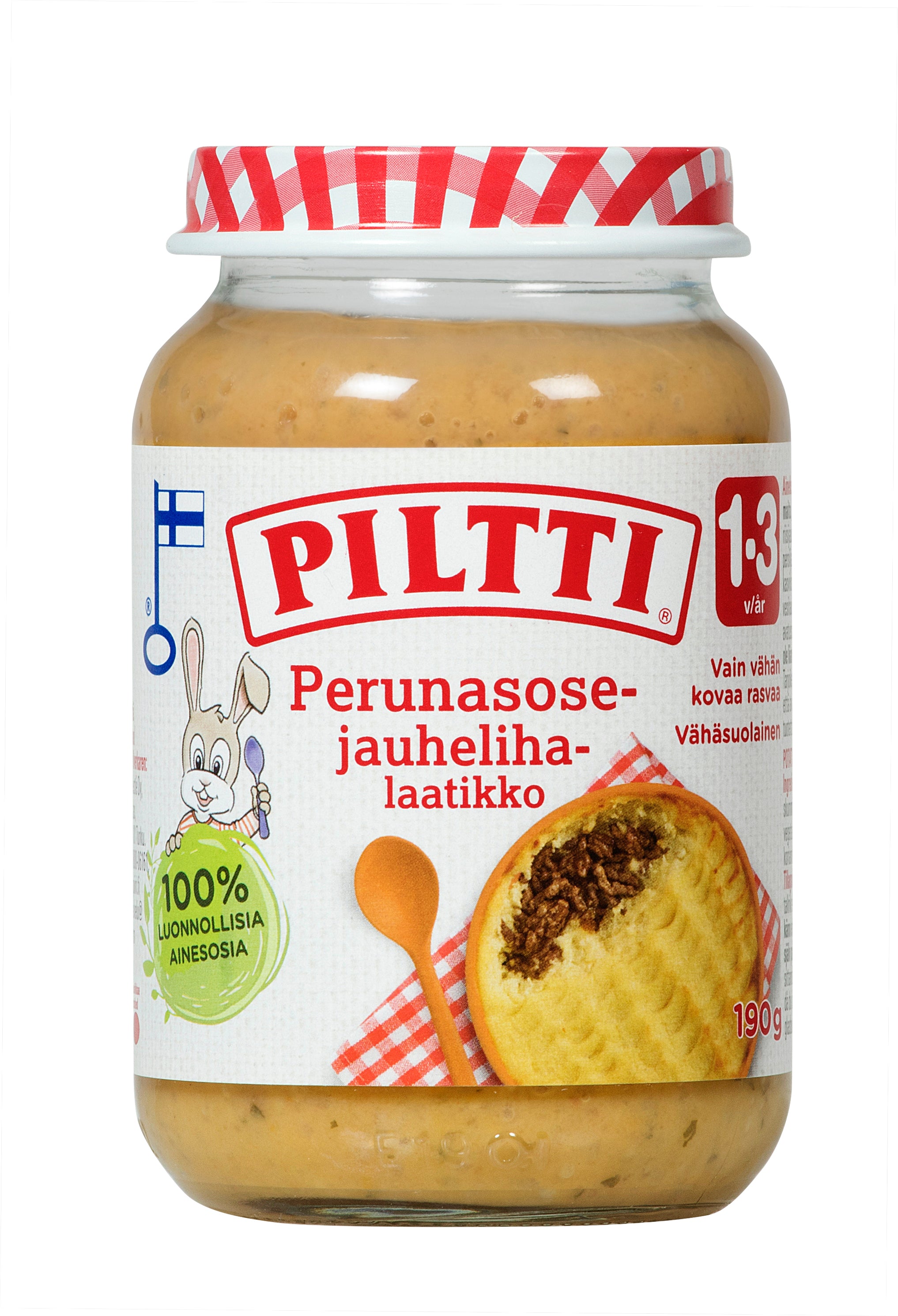 Piltti 190g Perunasosejauhelihalaatikko lastenateria 1-3v