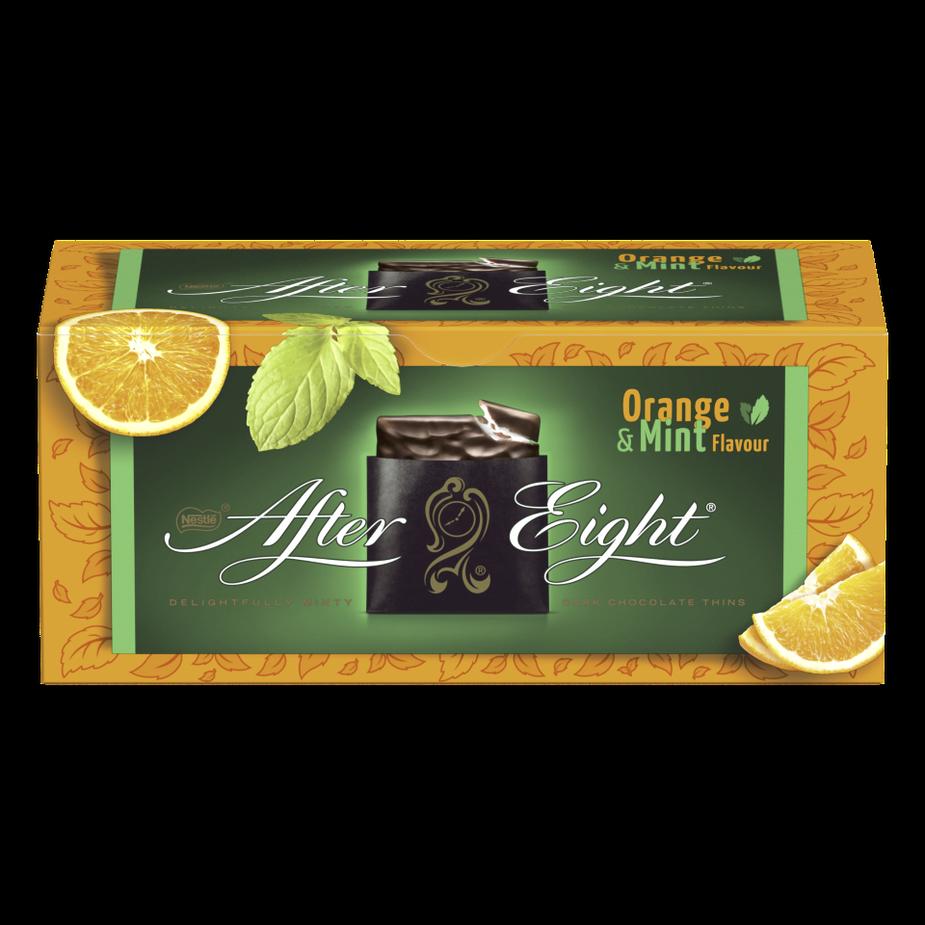 Nestlé After Eight 200g appelsiininmakuista piparminttutäytettä päällystettynä tummalla suklaalla