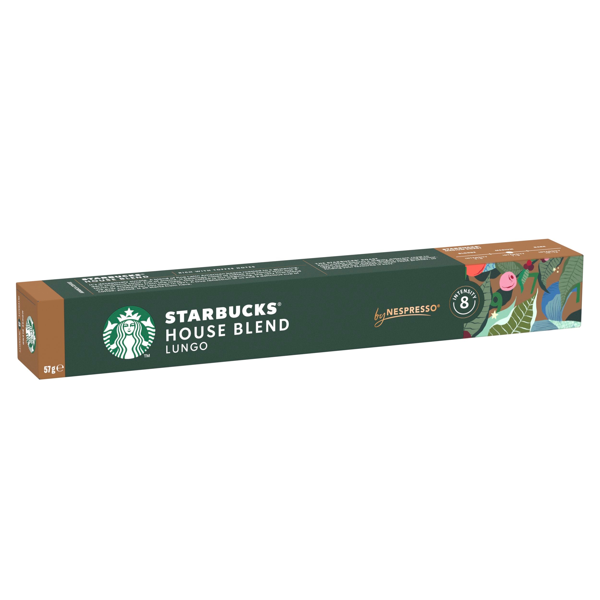 Starbucks Nespresso Houseblend Lungo 10 kaps/57g