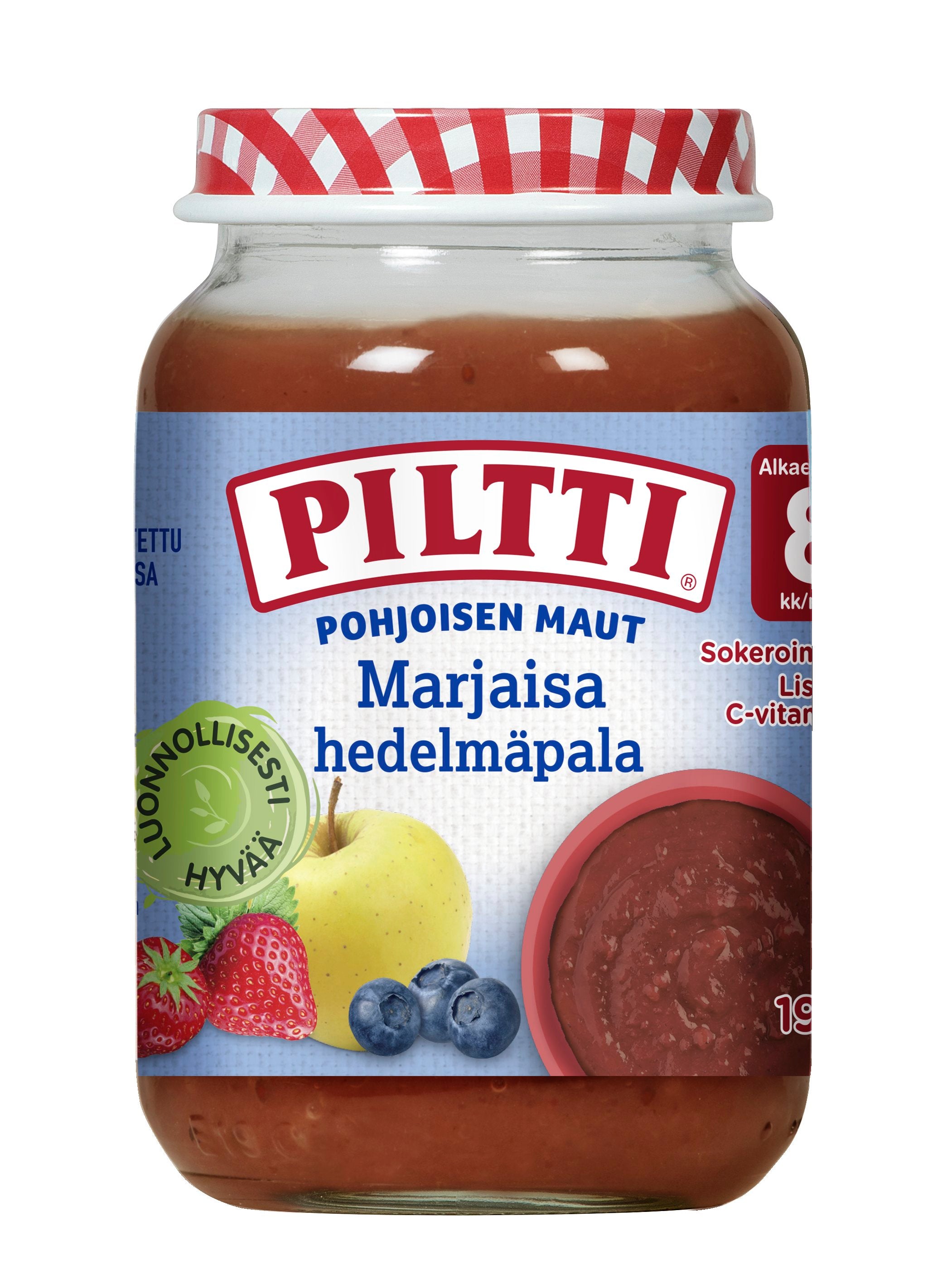 PILTTI Pohjoisen maut 190g Marjaisa hedelmäpala 8kk