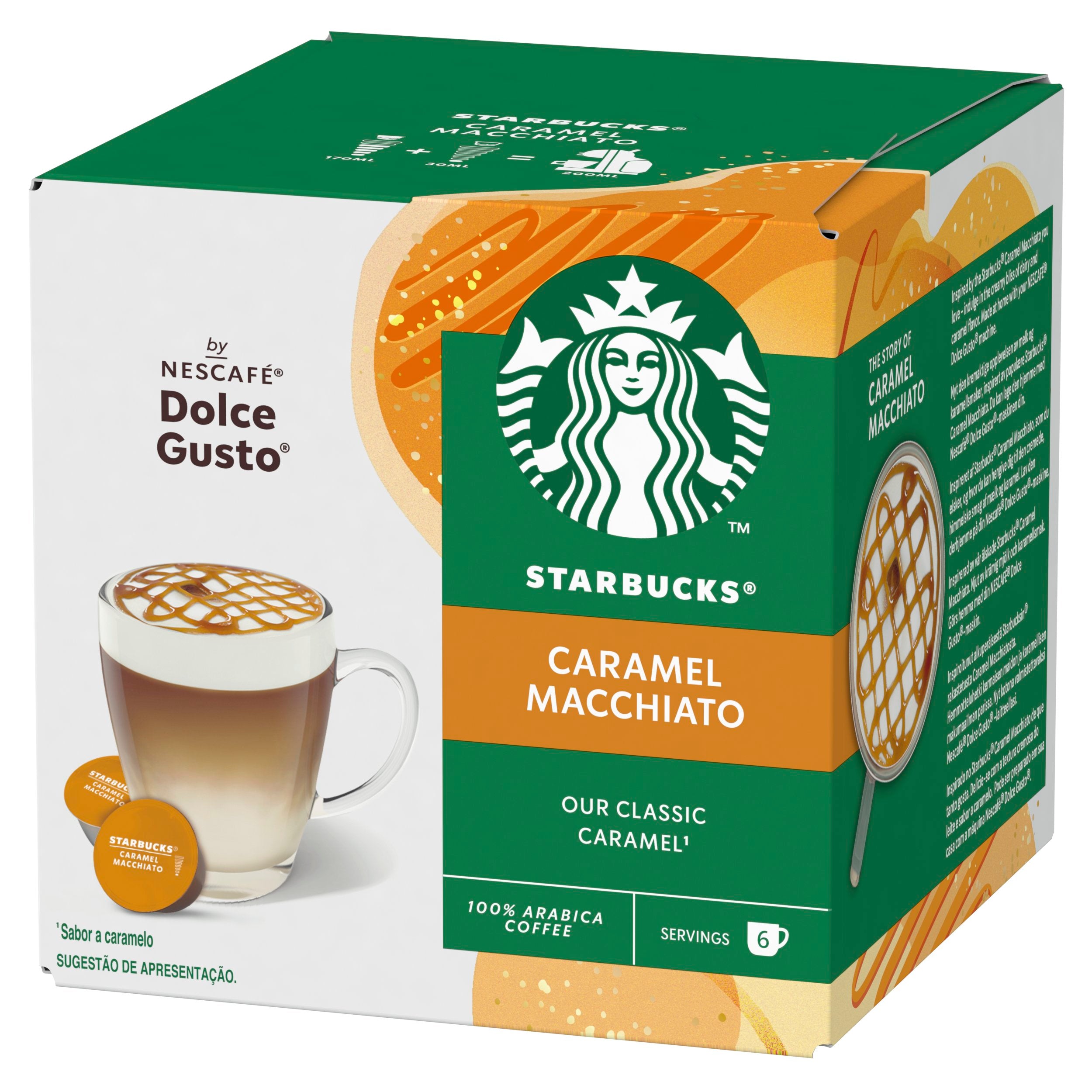 Starbucks Nescafé Dolce Gusto 12 kaps/127,8g Caramel Macchiato maitokahvikapseli