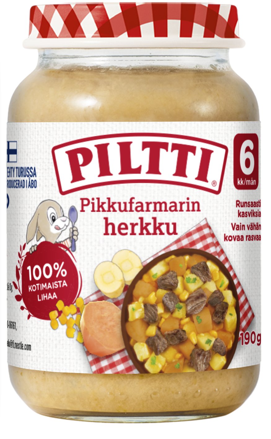 Piltti 190g Pikkufarmarin herkku lastenateria 6kk