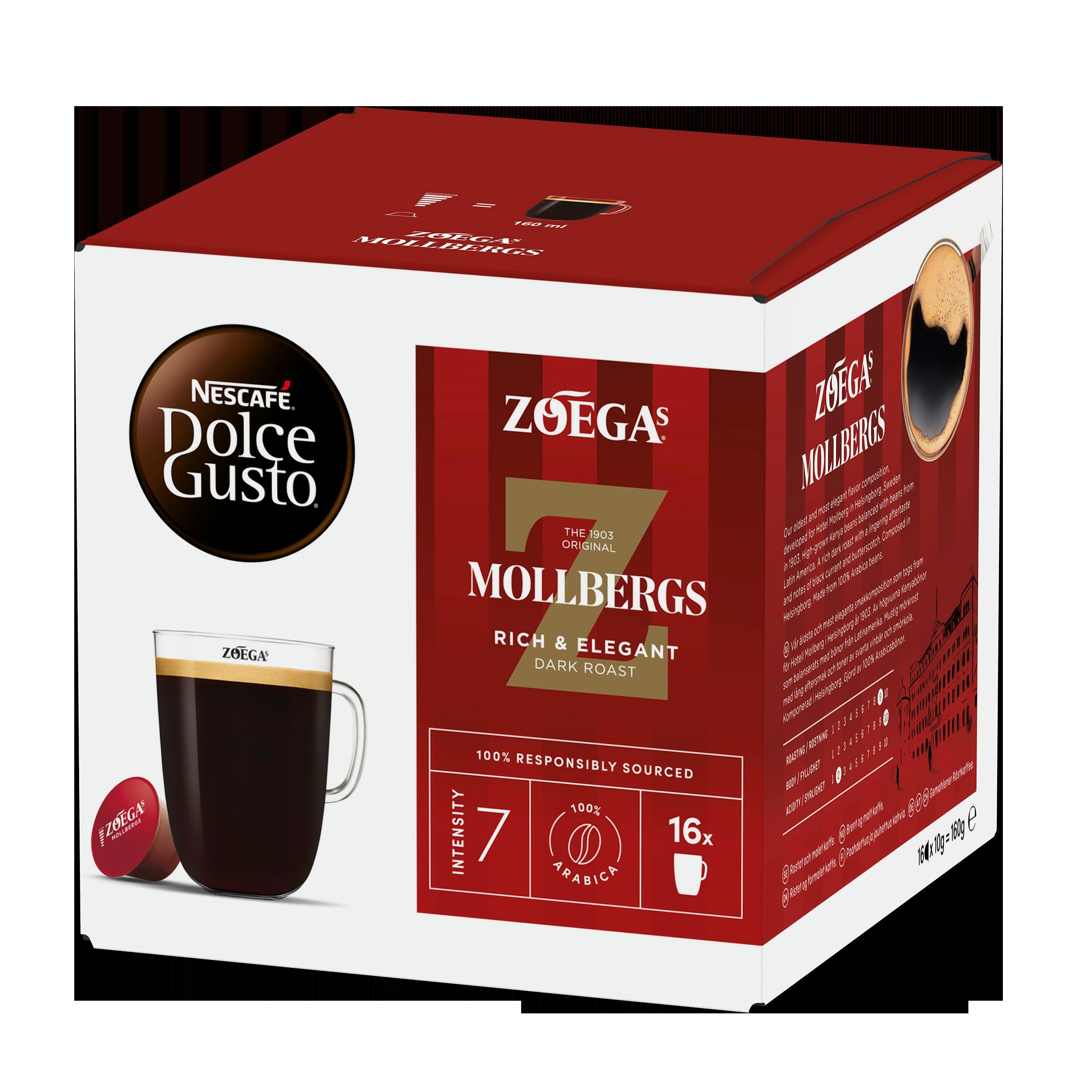 Nescafé Dolce Gusto 30kaps/300g Zoegas Mollbergs Blandning kahvikapseli