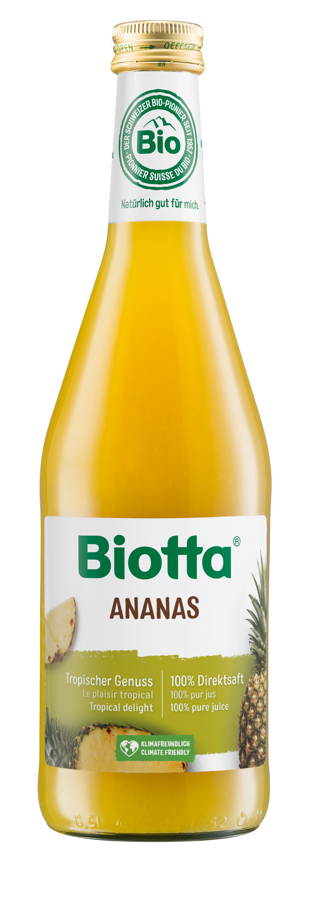 Biotta Ananastäysmehu 500ml luomu