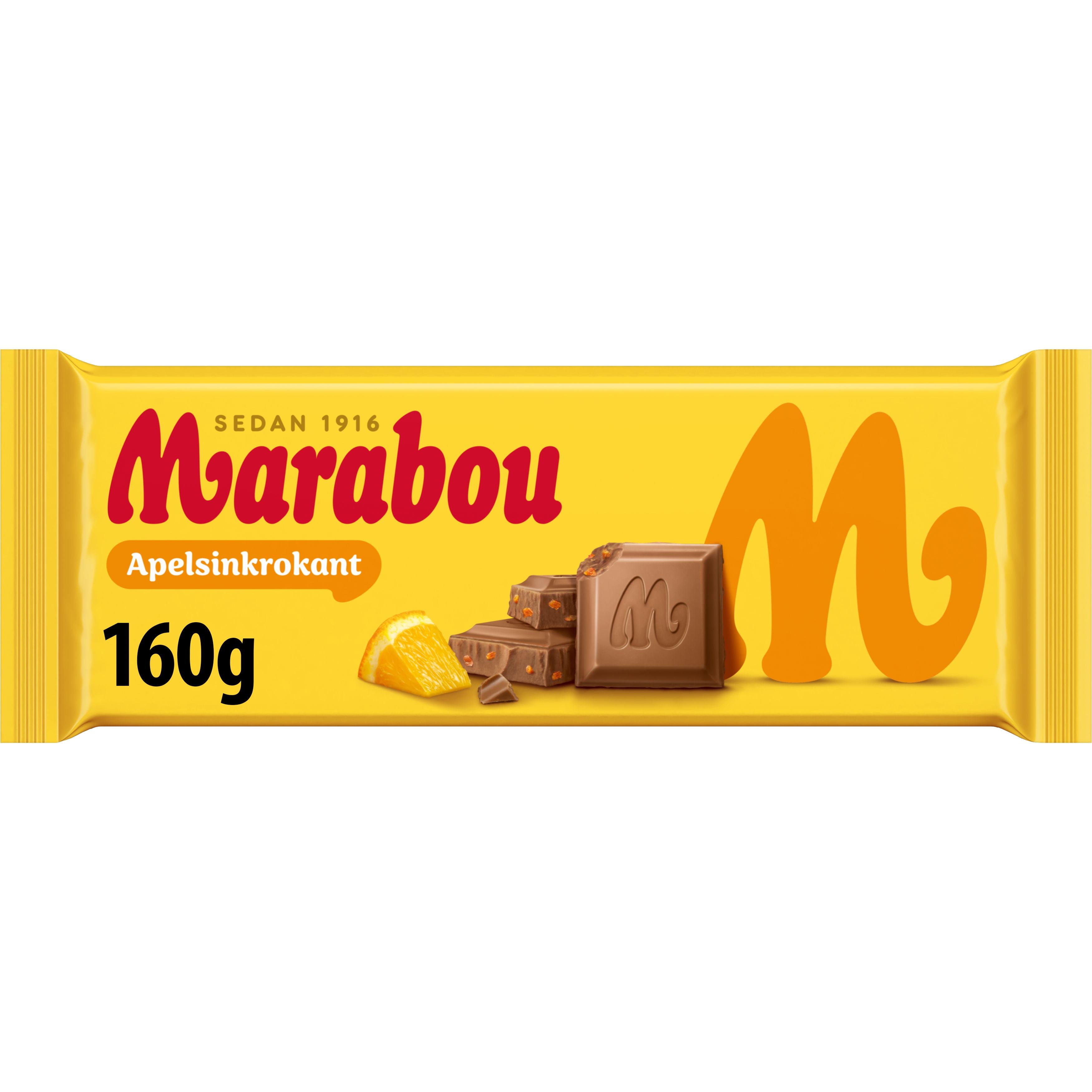 Marabou  Apelsinkrokant  Suklaalevy 160g