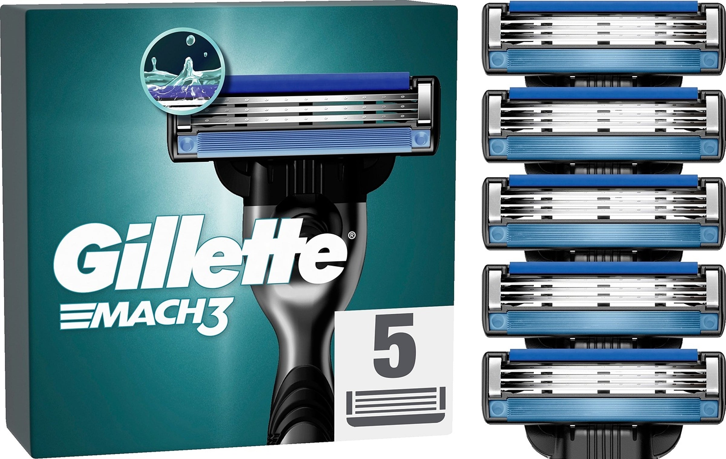 Gillette Mach3 terä 5kpl