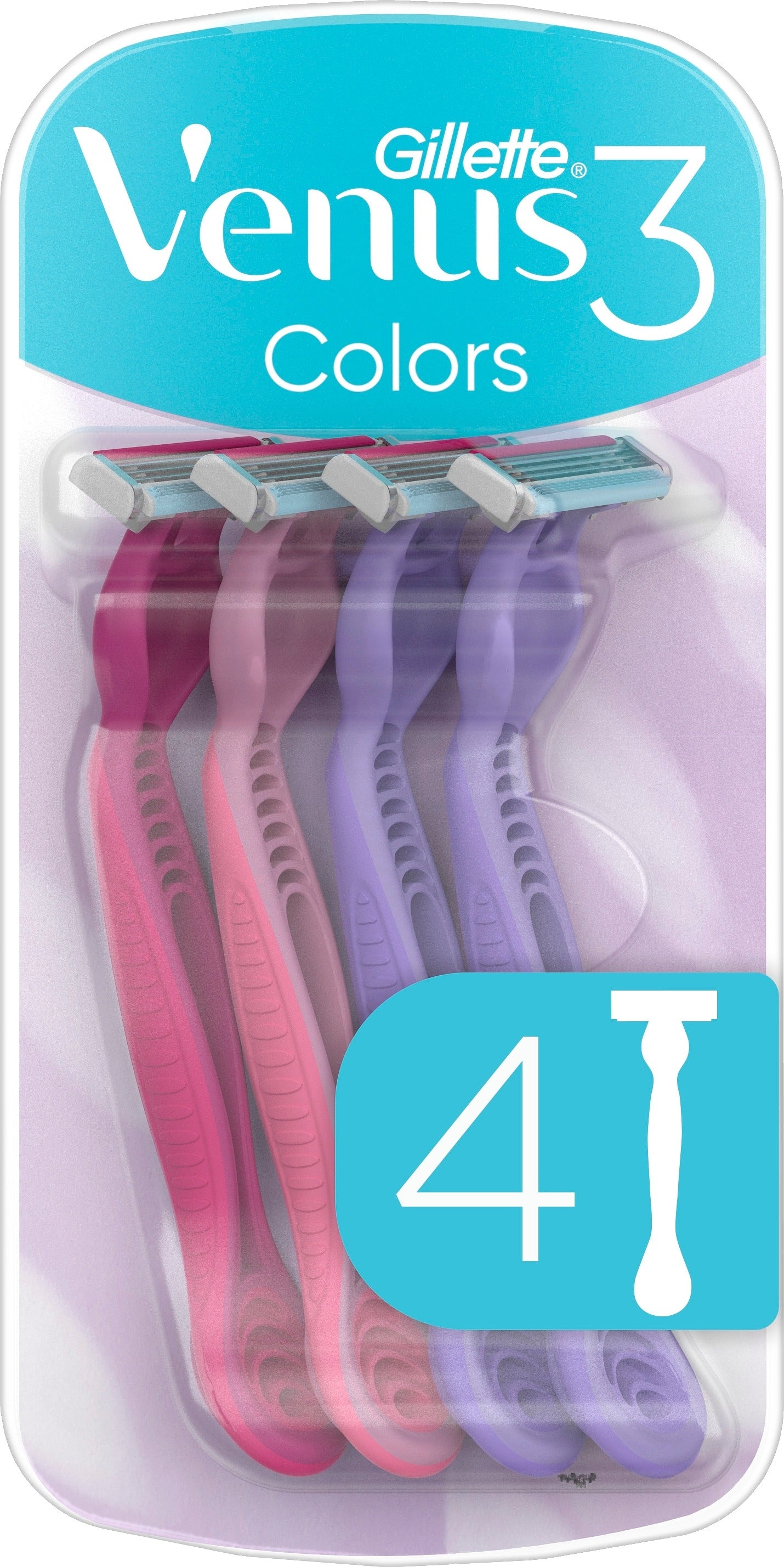 Gillette Venus varsiterä 4kpl Colors 3