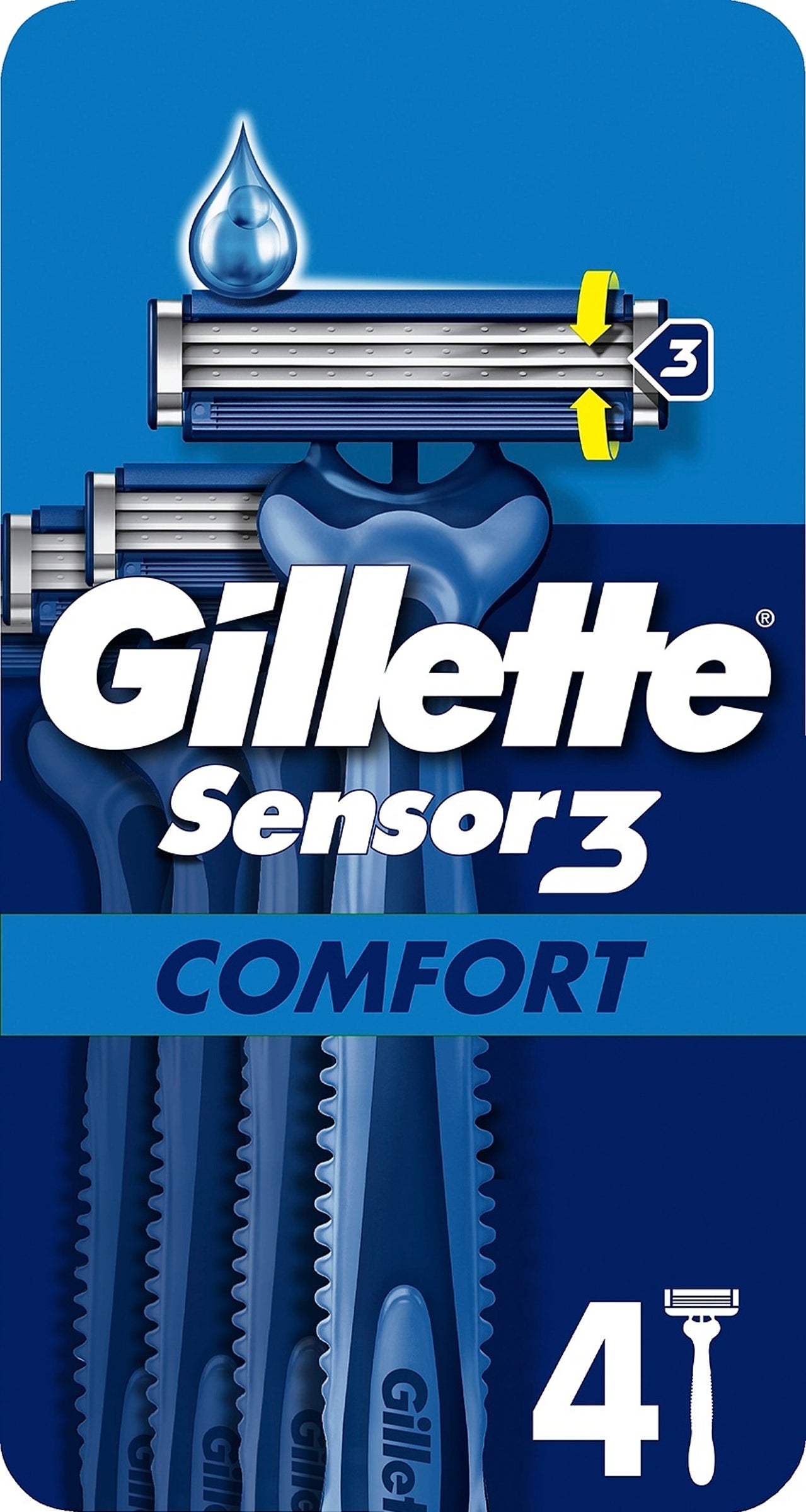 Gillette Sensor3 Comfort varsiterä 4kpl