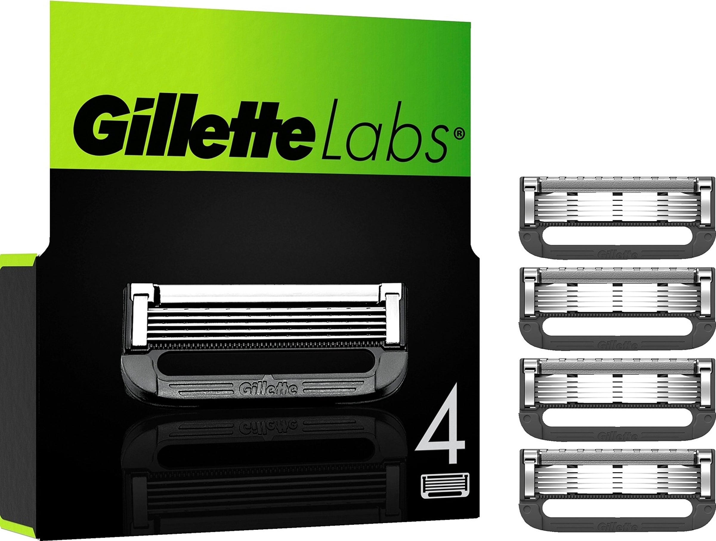 Gillette Labs teräpakkaus 4 kpl
