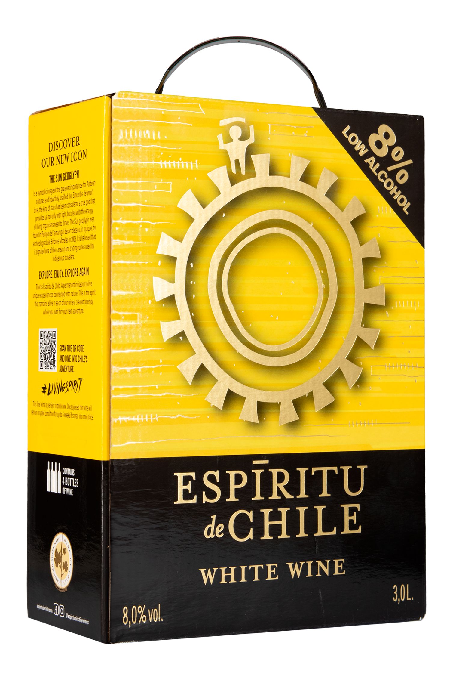 Espiritu de Chile White 8,0 til-% 3L BIB