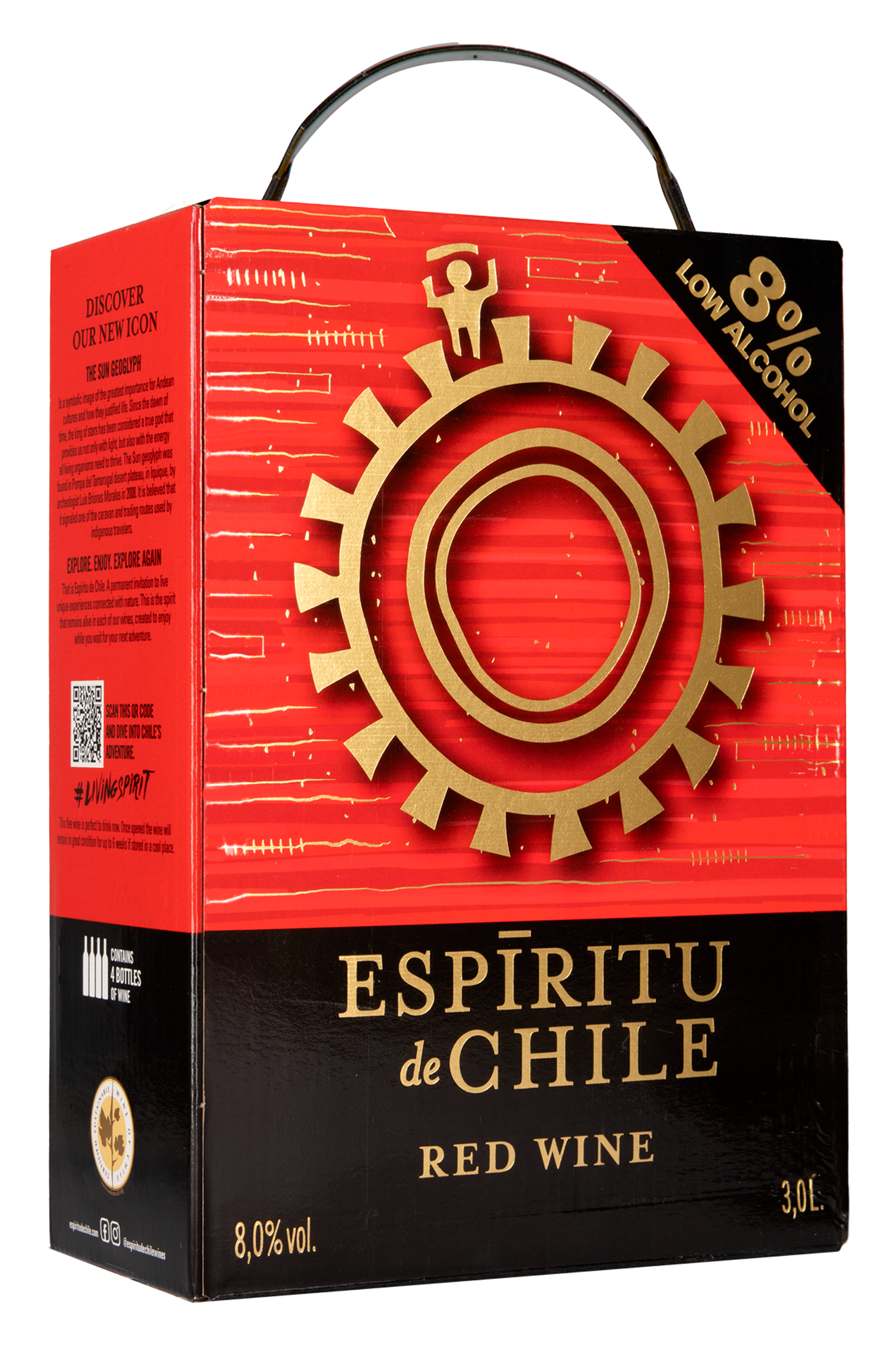 Espiritu de Chile Red 8,0 til-% 3L BIB