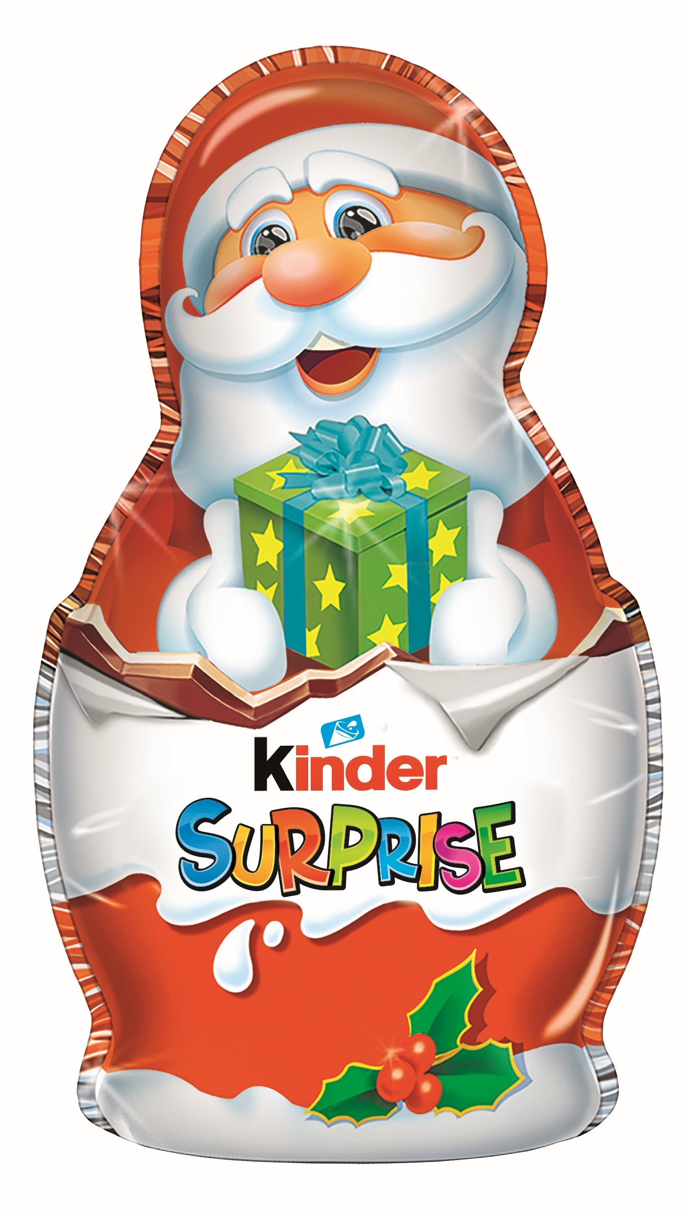 Kinder chokladfigur Tomte med leksak 36g