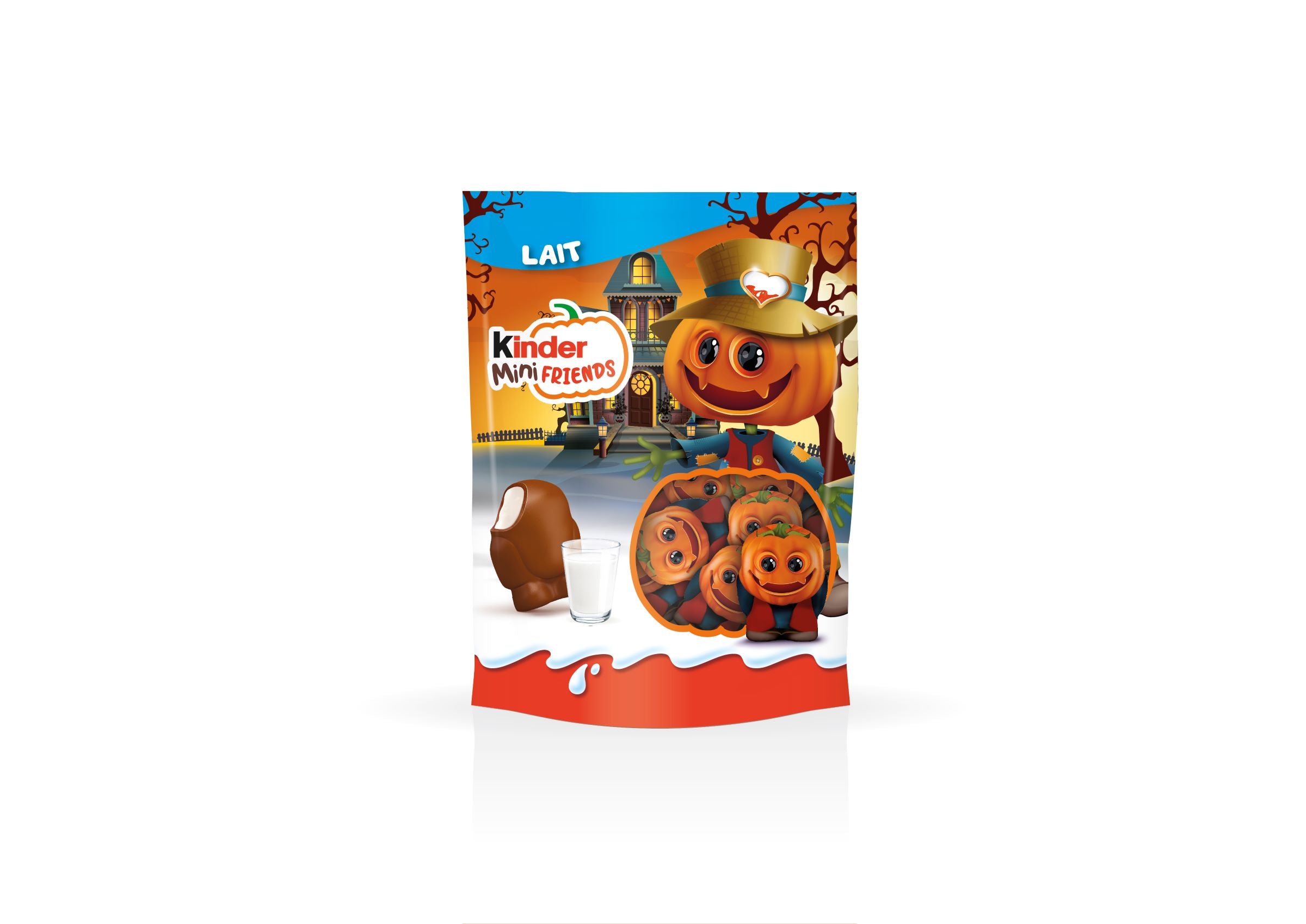 Kinder maitosuklaapäällysteisiä suklaahahmoja maitoisalla täytteellä