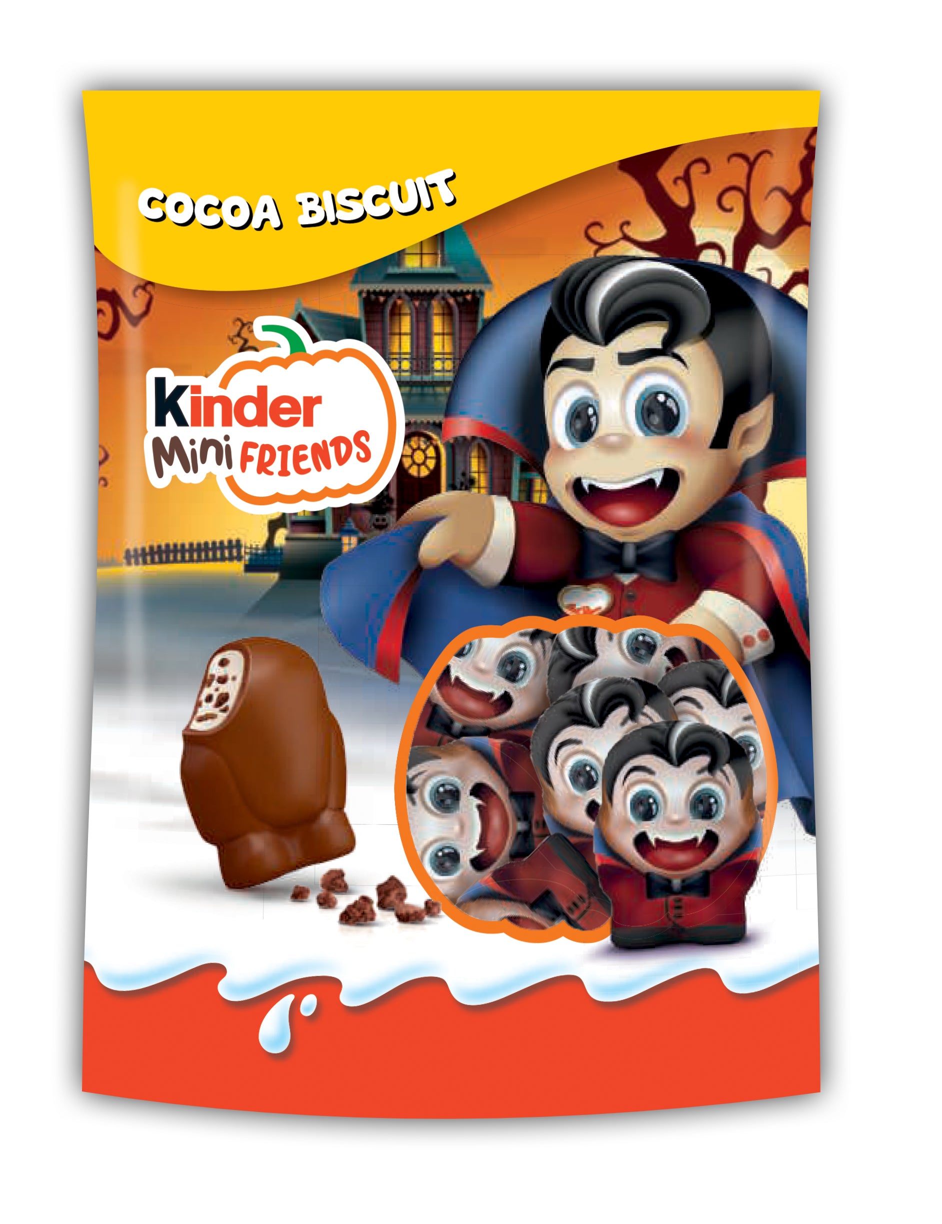 Kinder maitosuklaafiguuri maidosta ja kaakaokeksipaloilla 122g