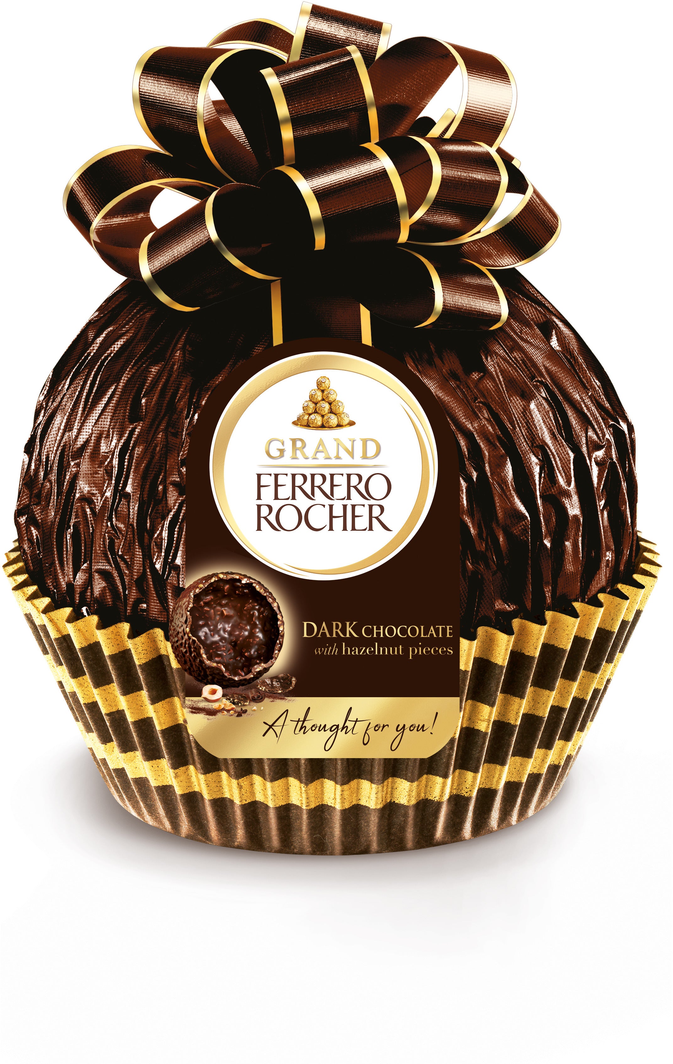 Ferrero Grand Rocher Dark Hienoa tummaa suklaata hasselpähkinärouheella 125g Joulu